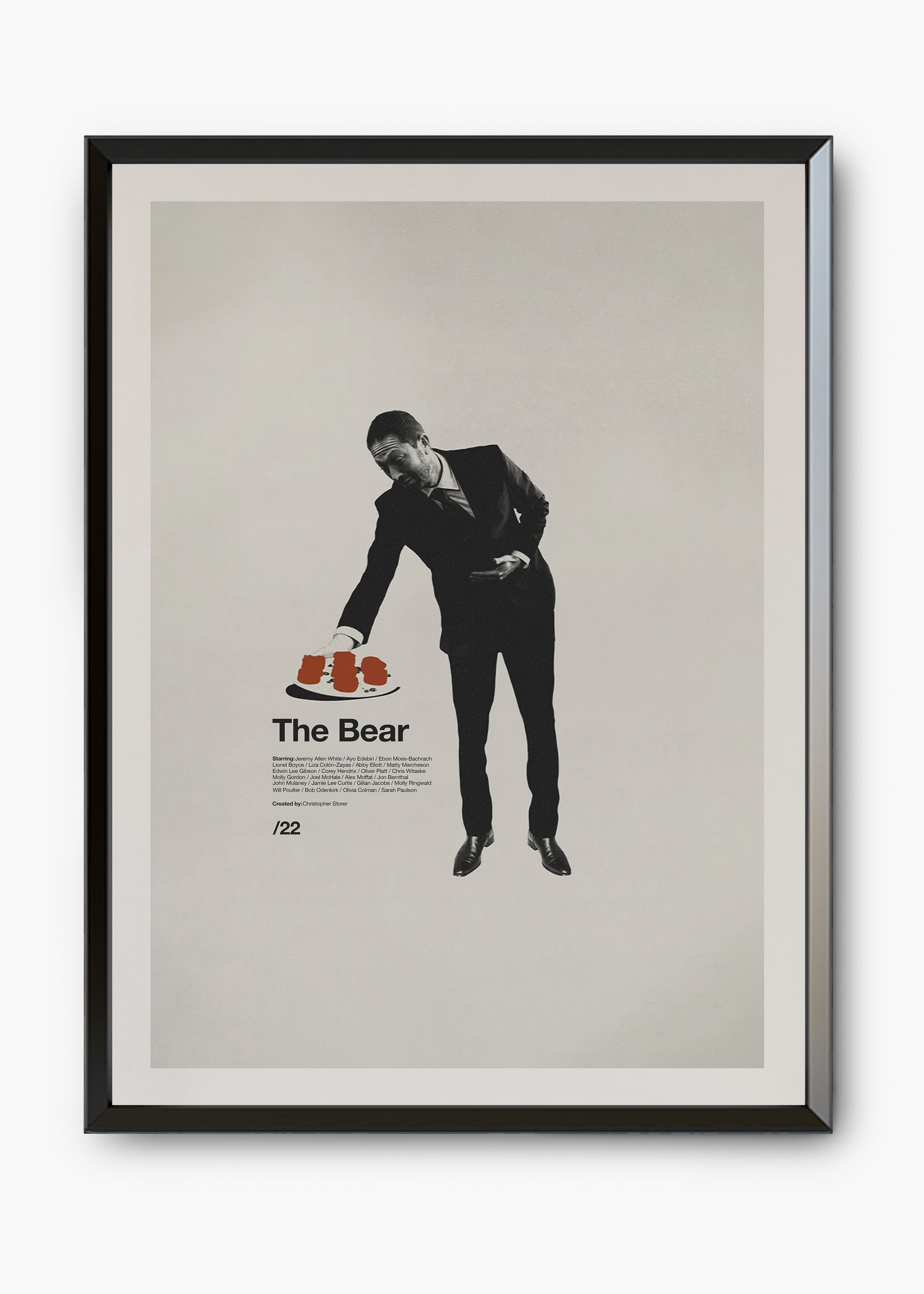 Quadro decorativo The Bear — arte de série para parede | Cübe Quadros