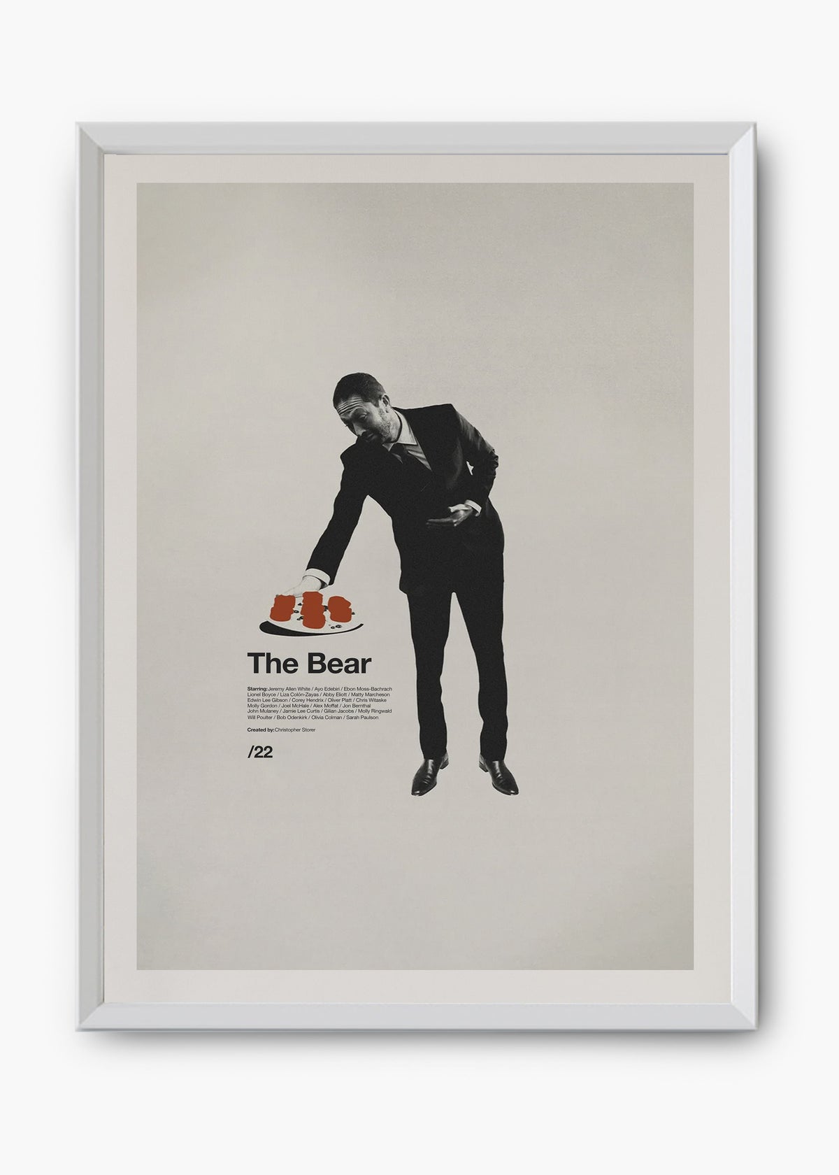 Quadro decorativo The Bear — arte de série para parede | Cübe Quadros