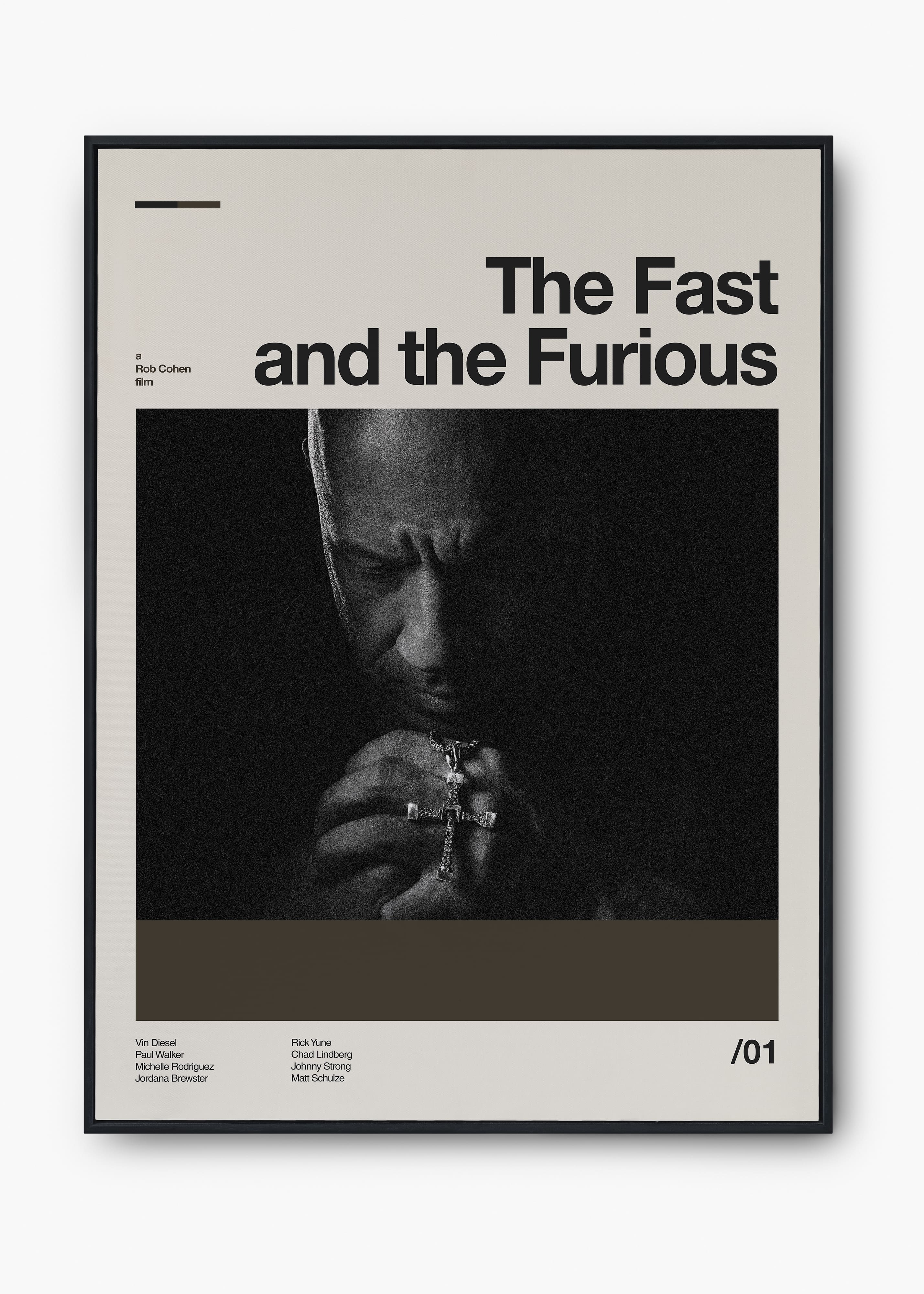 Quadro Velozes e Furiosos - The Fast and the Furious