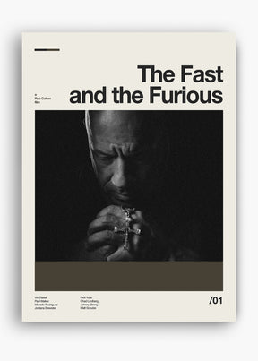 Quadro Velozes e Furiosos - The Fast and the Furious