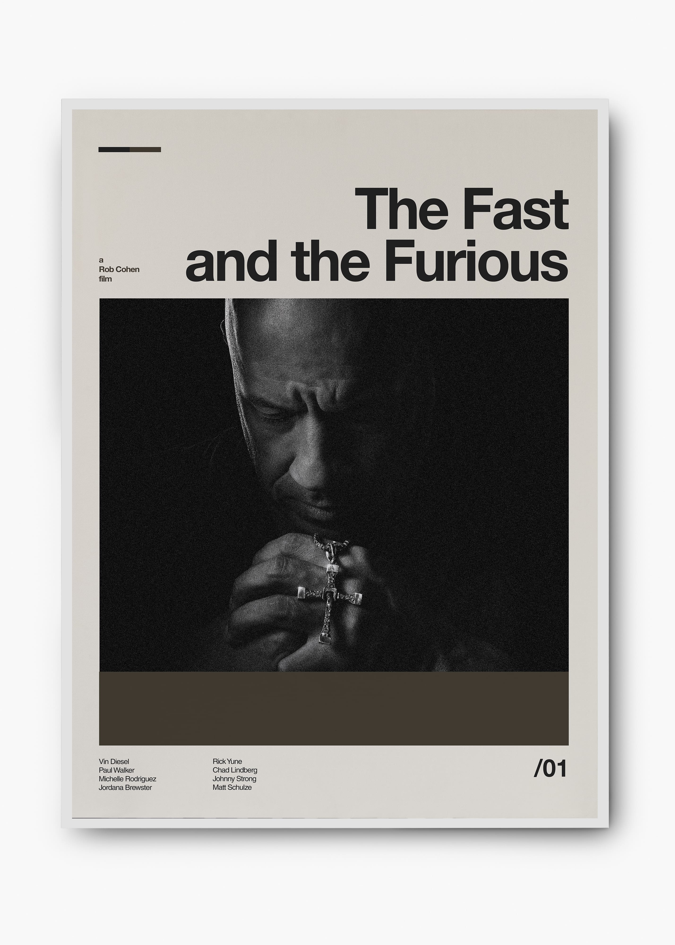 Quadro Velozes e Furiosos - The Fast and the Furious