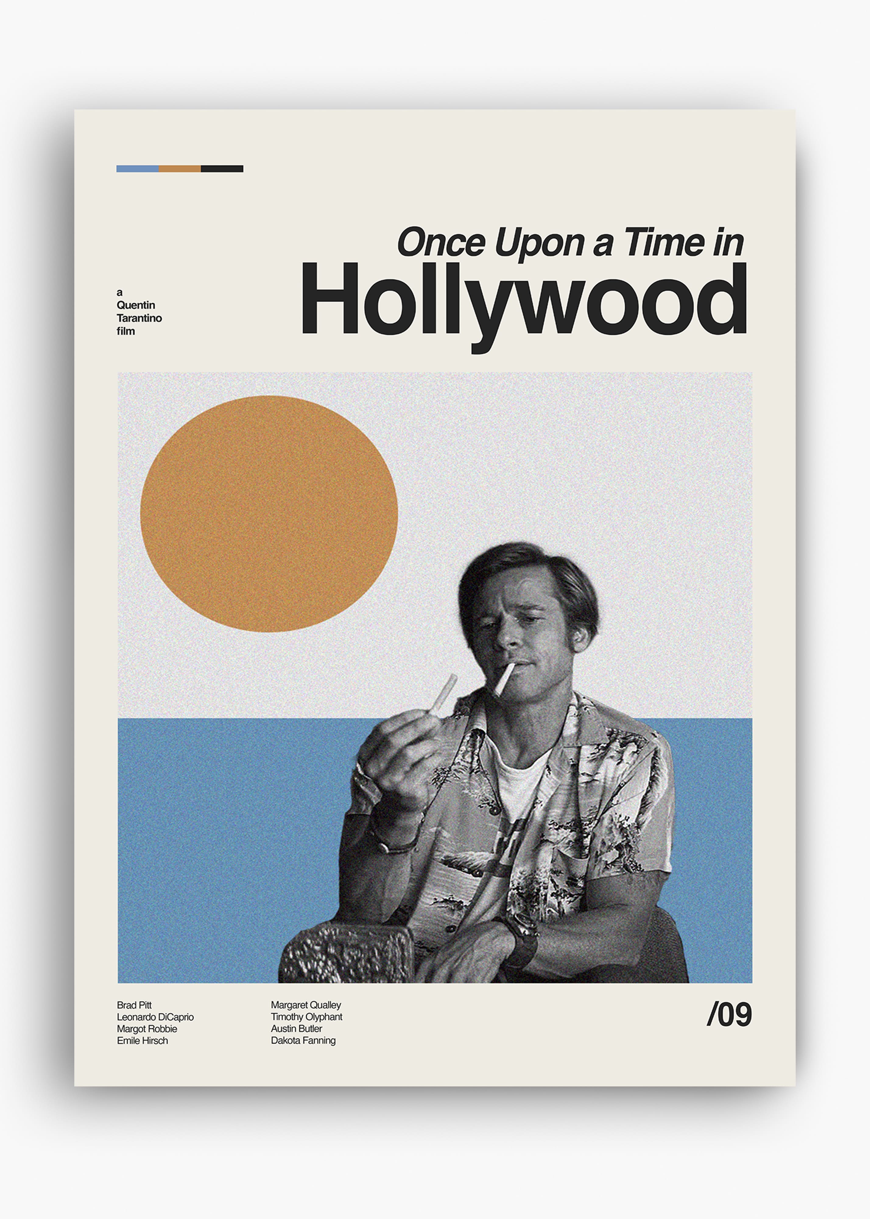 Quadro decorativo Era Uma Vez em Hollywood — arte de cinema para parede | Cübe Quadros
