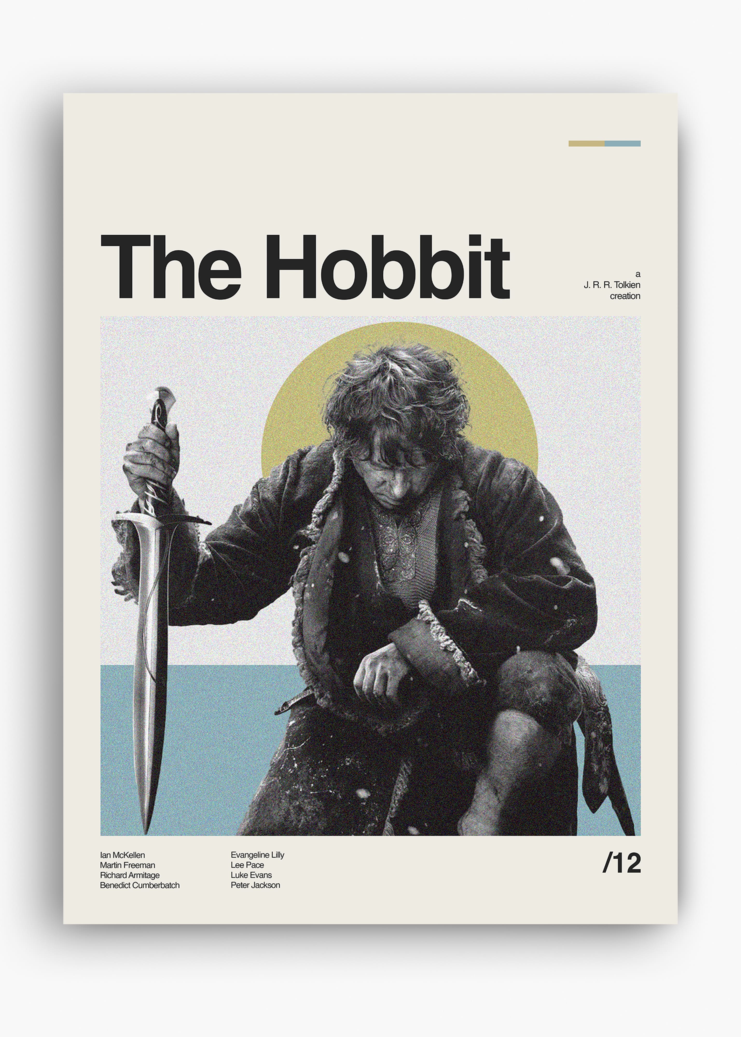 Quadro decorativo The Hobbit — arte de cinema para parede | Cübe Quadros