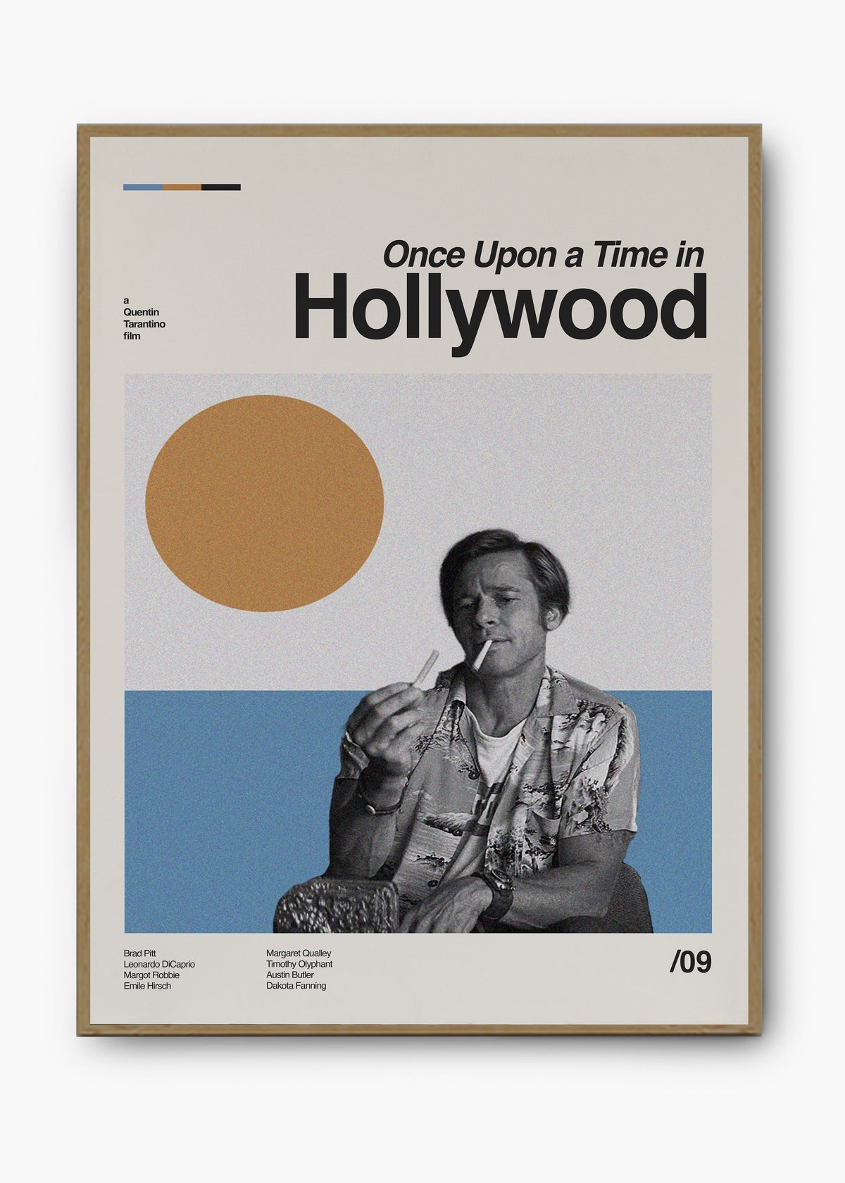 Quadro decorativo Era Uma Vez em Hollywood — arte de cinema para parede | Cübe Quadros