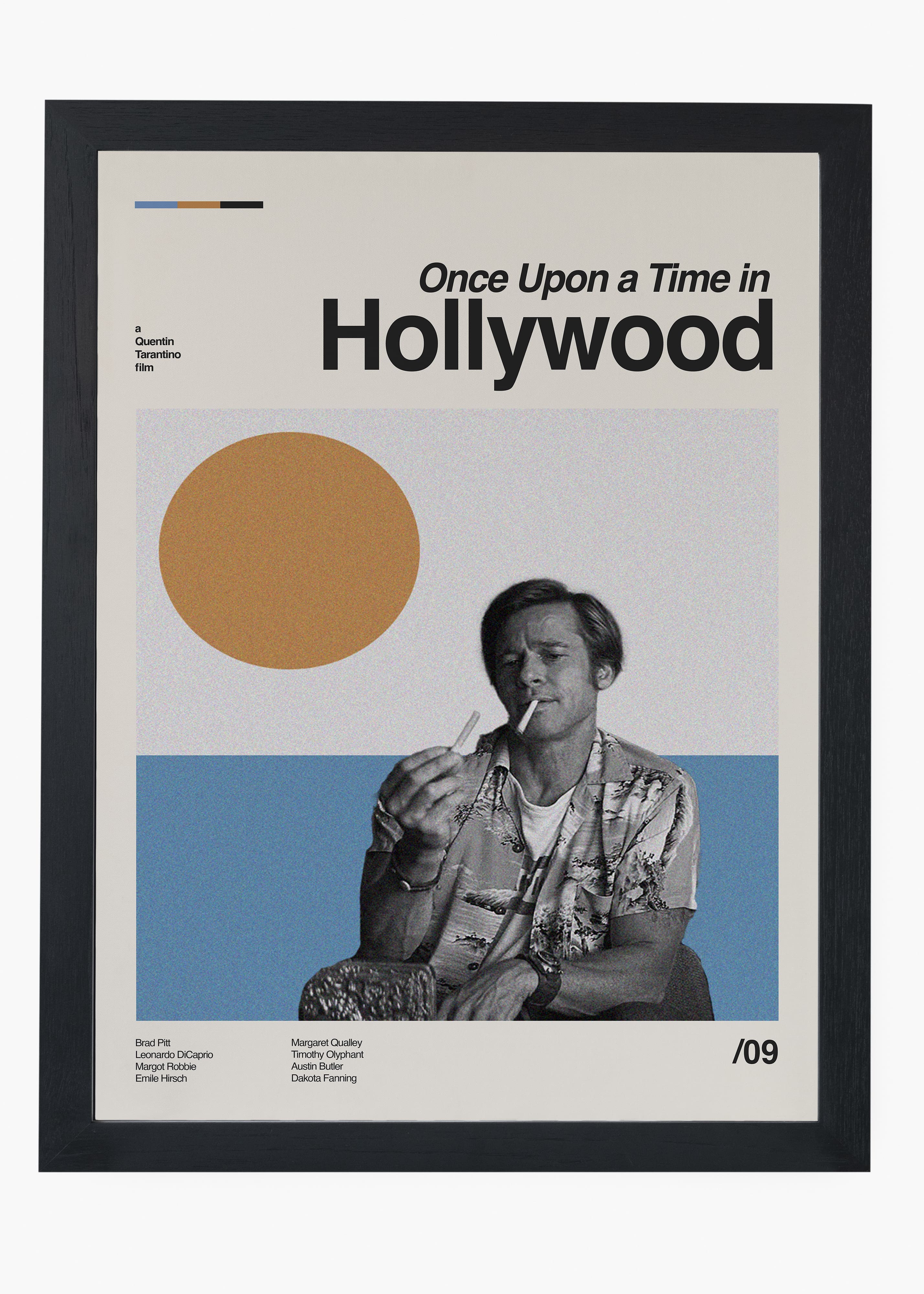 Quadro decorativo Era Uma Vez em Hollywood — arte de cinema para parede | Cübe Quadros