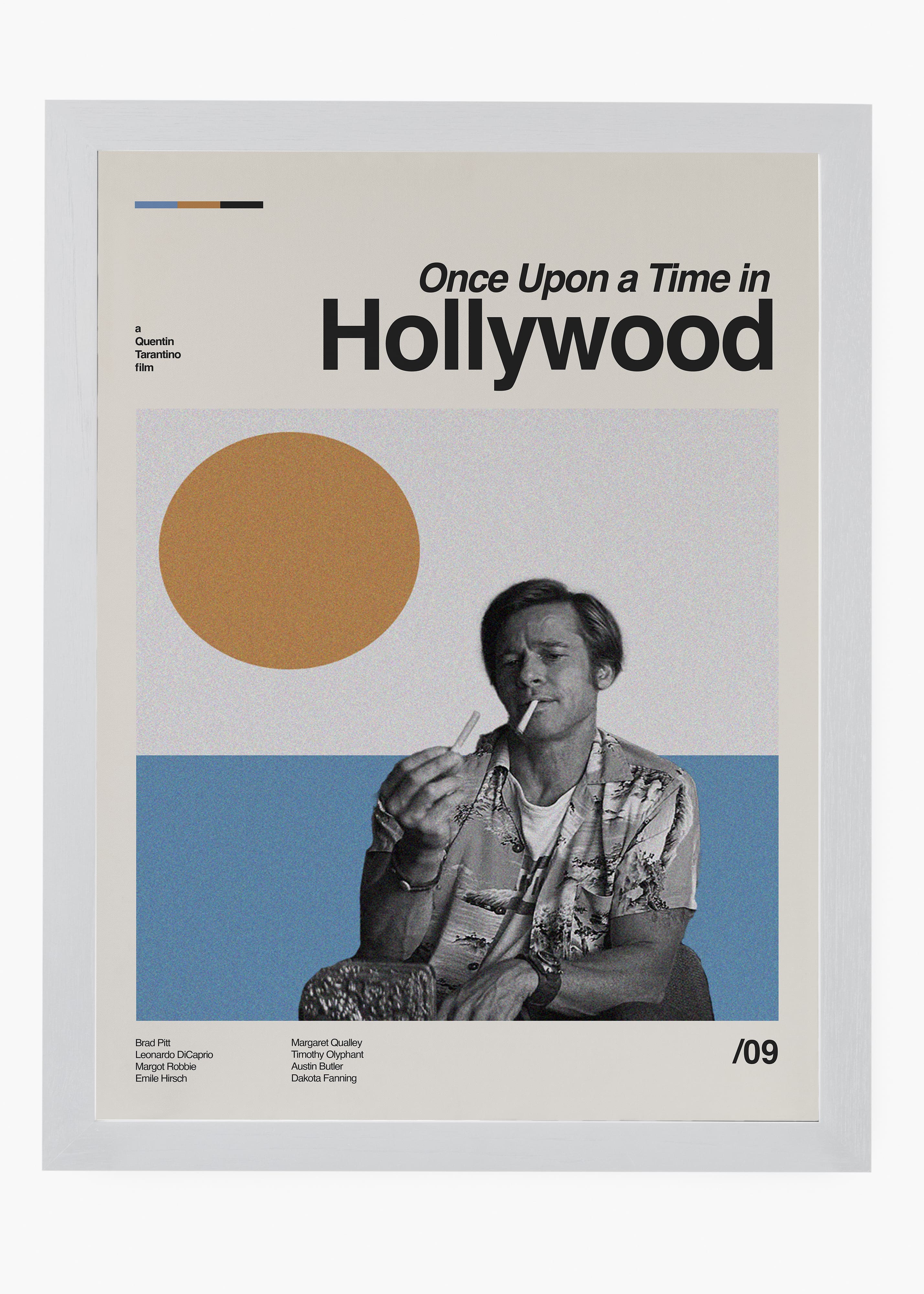 Quadro decorativo Era Uma Vez em Hollywood — arte de cinema para parede | Cübe Quadros
