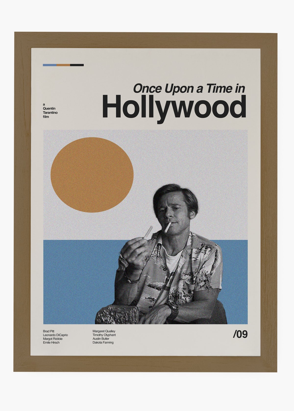 Quadro decorativo Era Uma Vez em Hollywood — arte de cinema para parede | Cübe Quadros