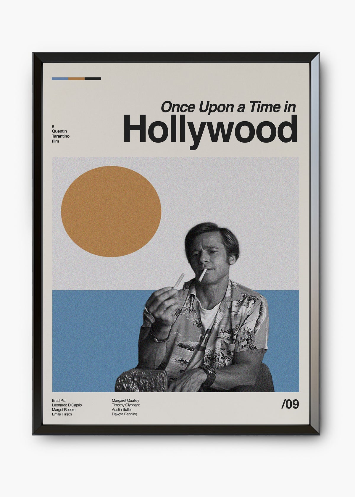 Quadro decorativo Era Uma Vez em Hollywood — arte de cinema para parede | Cübe Quadros