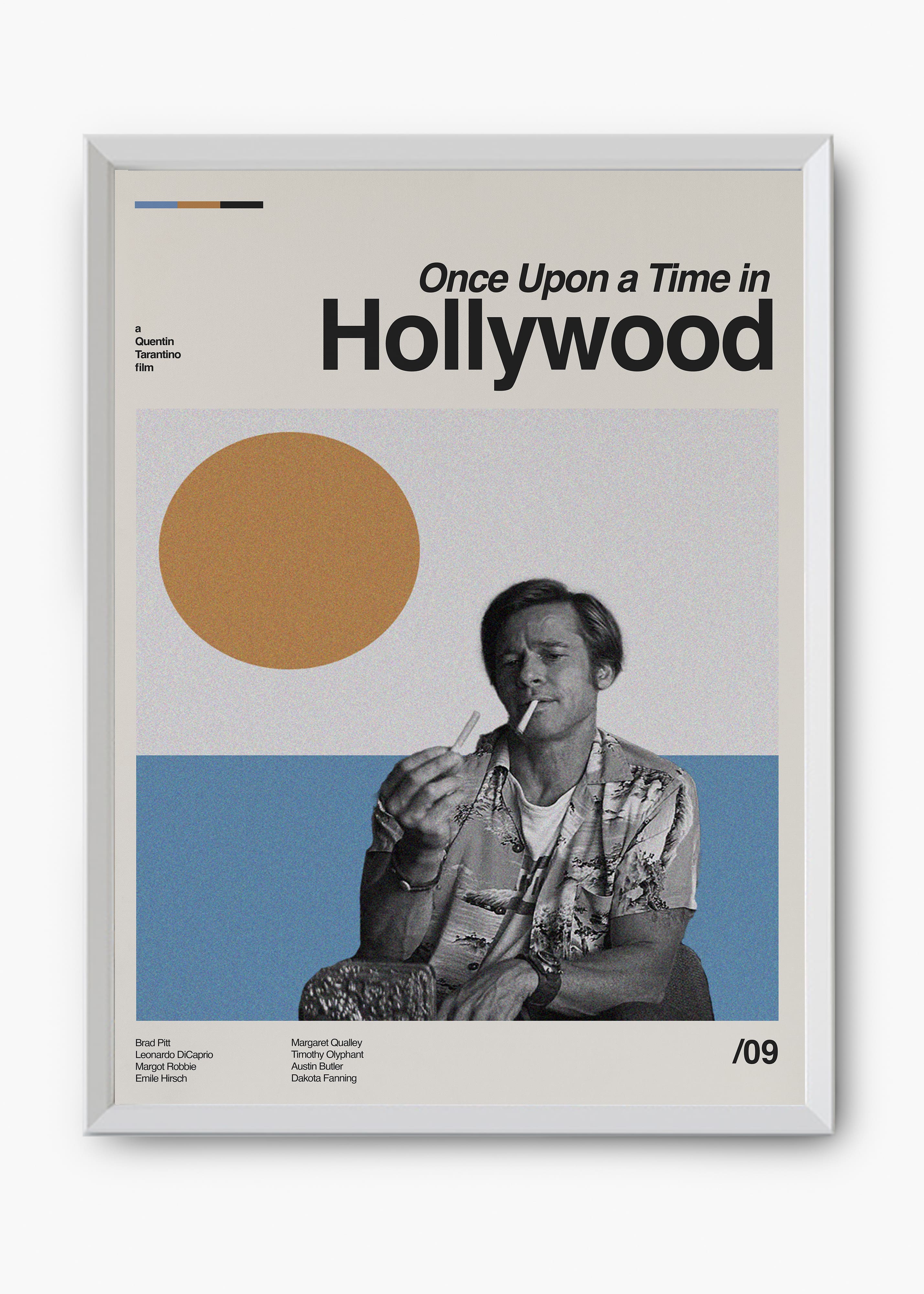 Quadro decorativo Era Uma Vez em Hollywood — arte de cinema para parede | Cübe Quadros