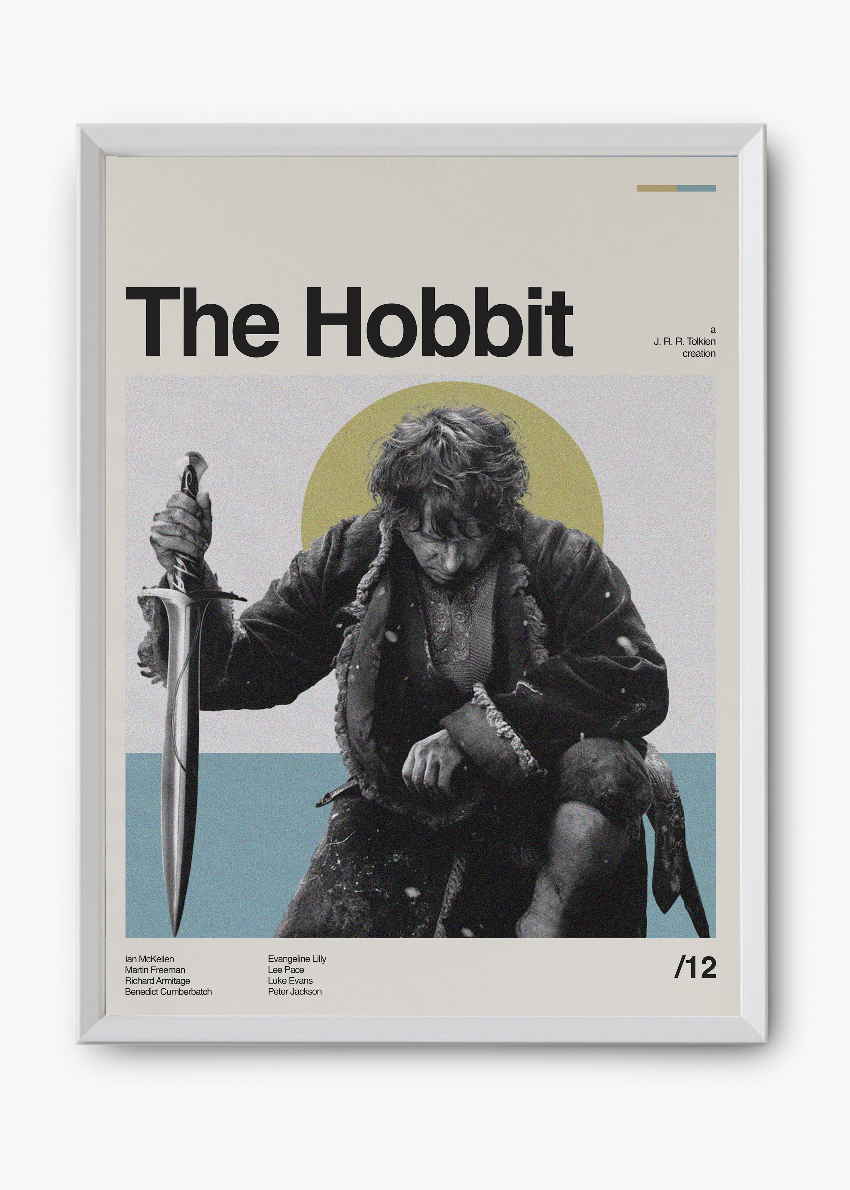 Quadro decorativo The Hobbit — arte de cinema para parede | Cübe Quadros