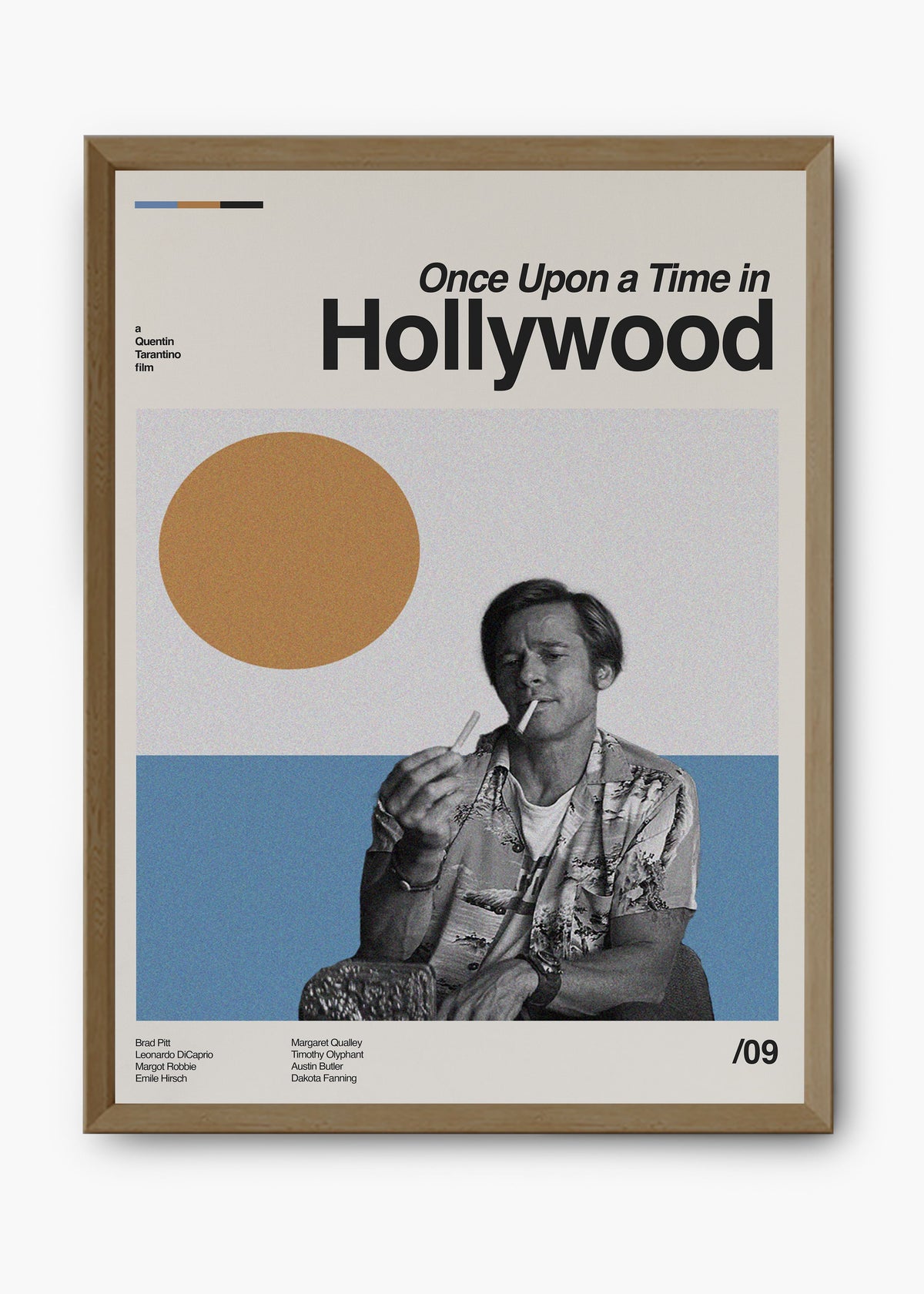 Quadro decorativo Era Uma Vez em Hollywood — arte de cinema para parede | Cübe Quadros
