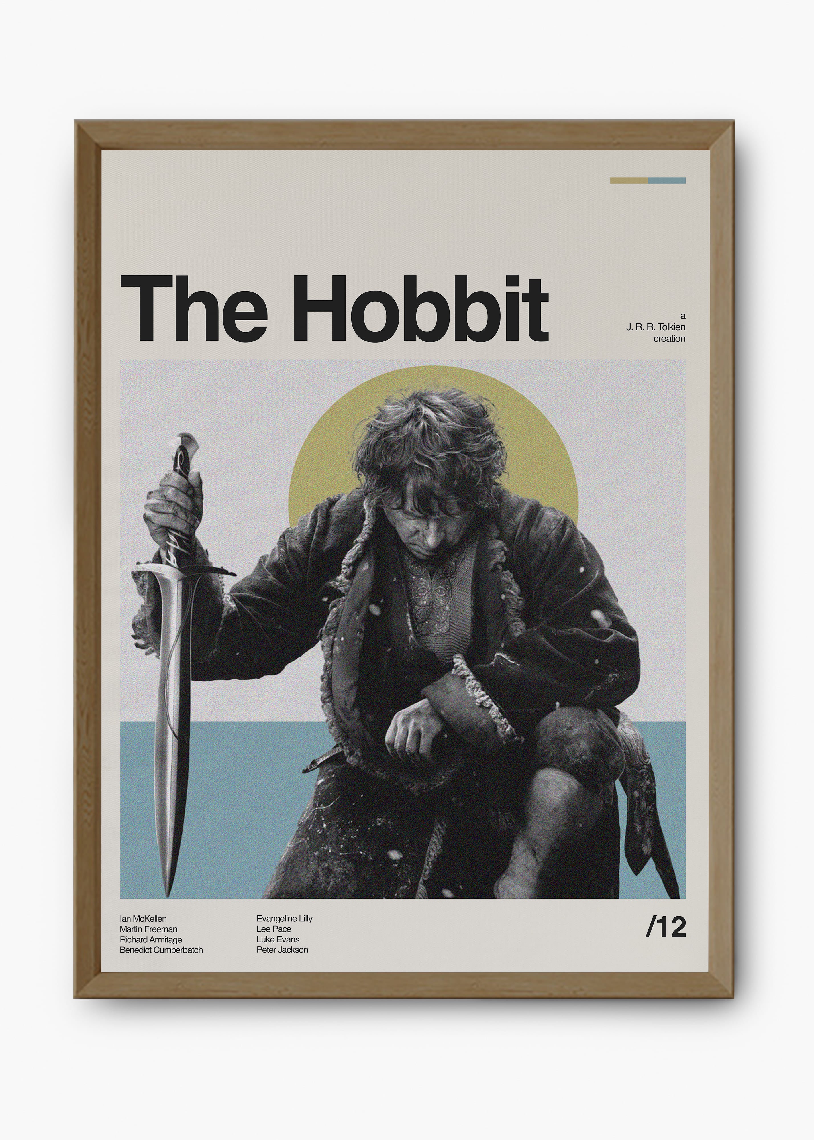 Quadro decorativo The Hobbit — arte de cinema para parede | Cübe Quadros
