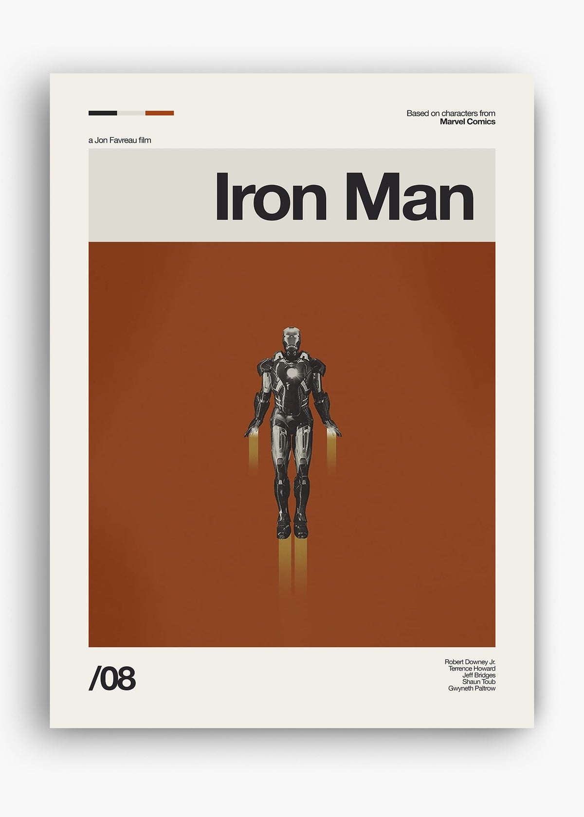 Quadro decorativo Homem de Ferro Iron Man — arte de cinema para parede | Cübe Quadros