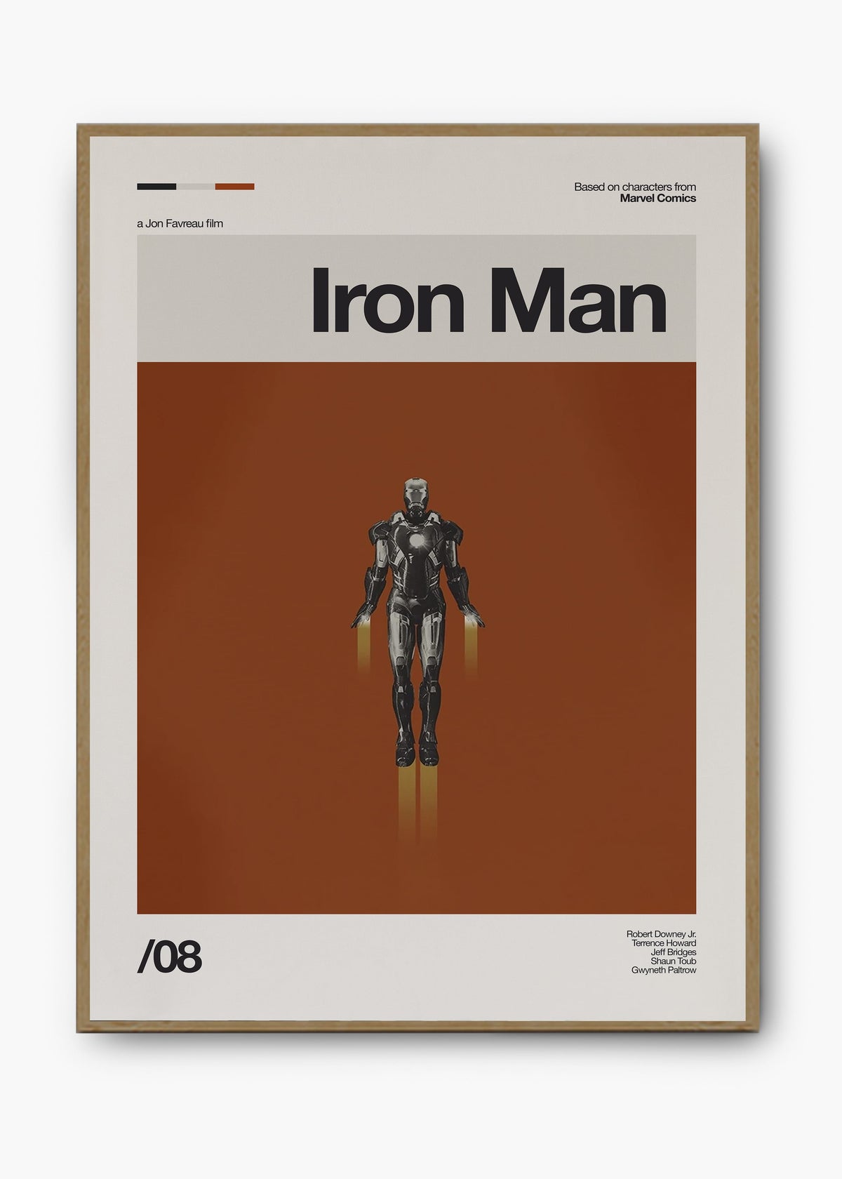 Quadro decorativo Homem de Ferro Iron Man — arte de cinema para parede | Cübe Quadros