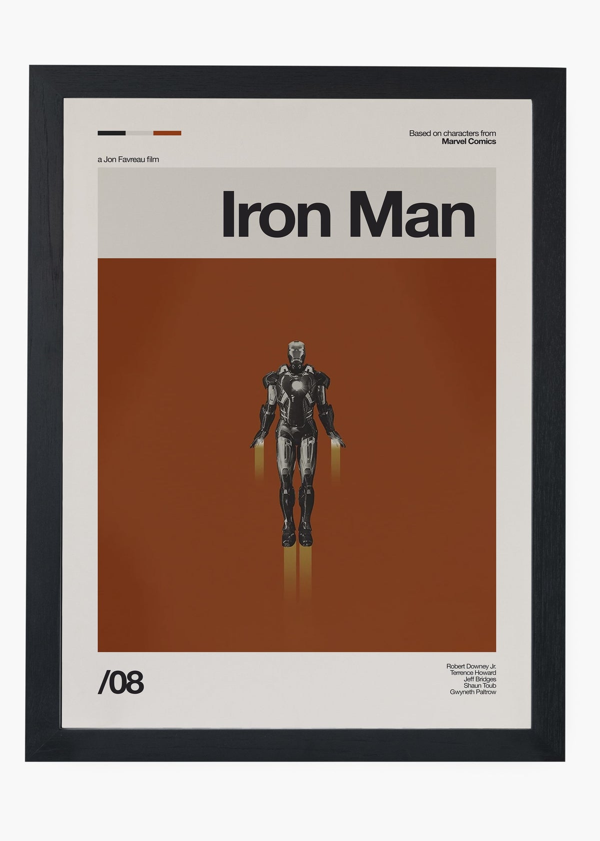 Quadro decorativo Homem de Ferro Iron Man — arte de cinema para parede | Cübe Quadros