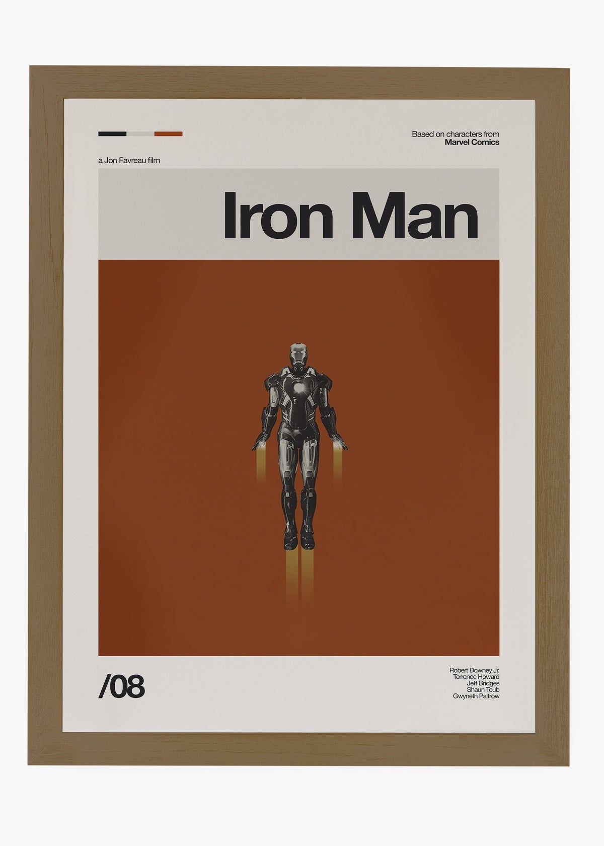 Quadro decorativo Homem de Ferro Iron Man — arte de cinema para parede | Cübe Quadros