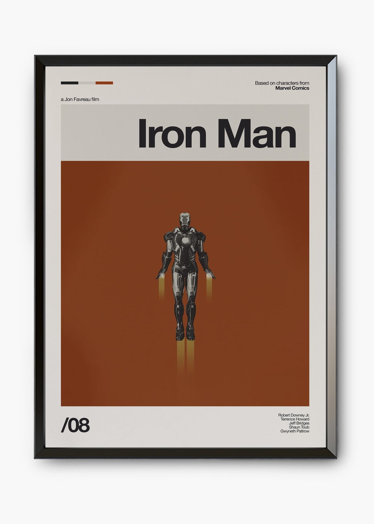 Quadro decorativo Homem de Ferro Iron Man — arte de cinema para parede | Cübe Quadros