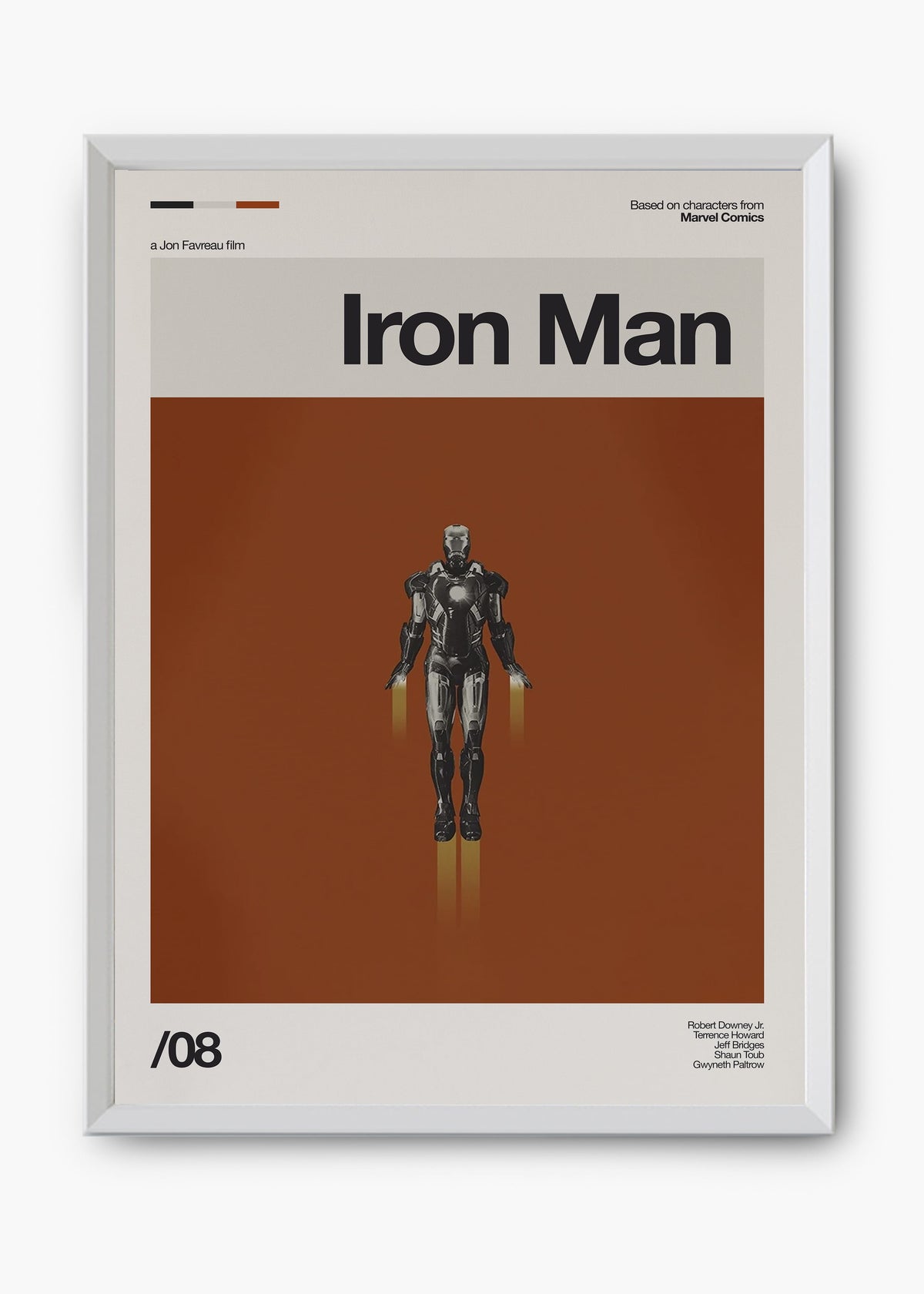 Quadro decorativo Homem de Ferro Iron Man — arte de cinema para parede | Cübe Quadros
