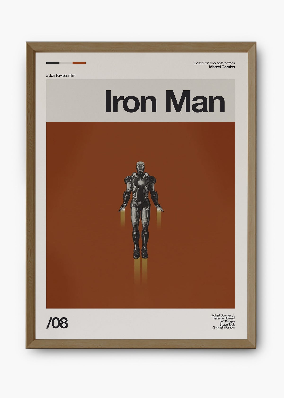 Quadro decorativo Homem de Ferro Iron Man — arte de cinema para parede | Cübe Quadros