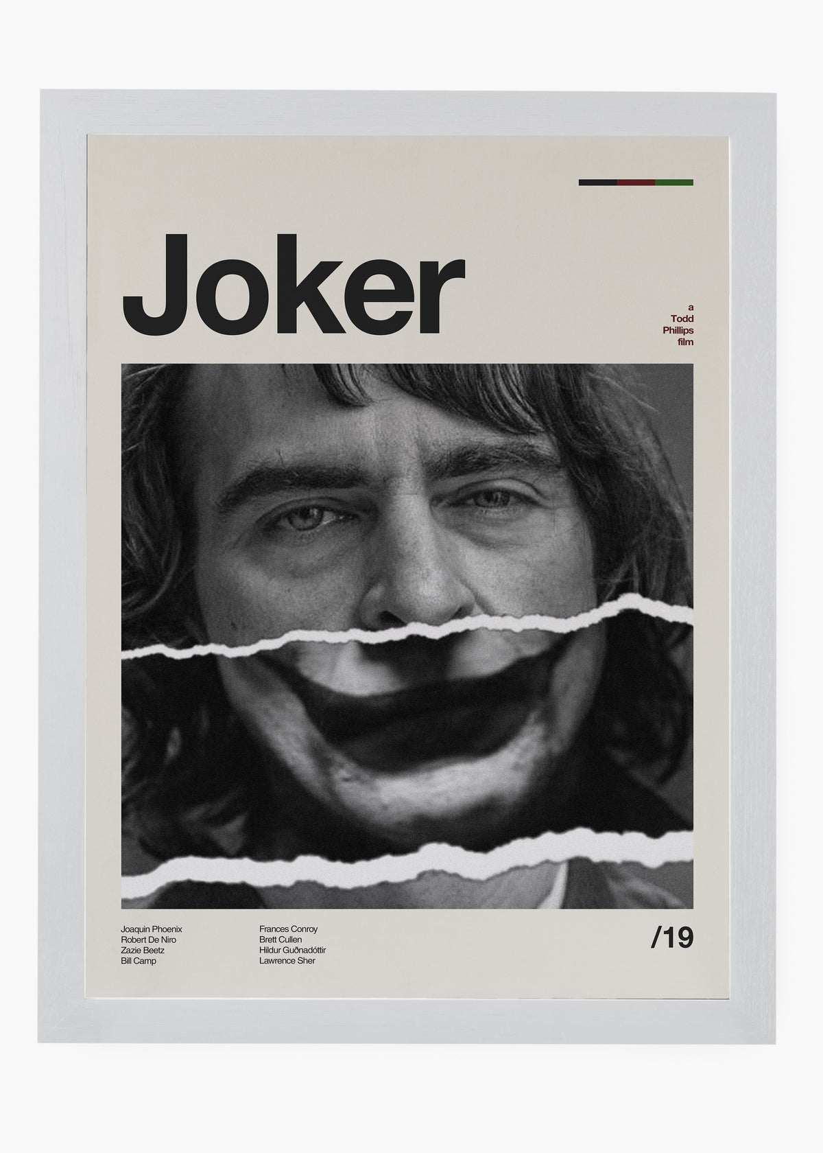 Quadro decorativo Coringa Joker — arte de cinema para parede | Cübe Quadros