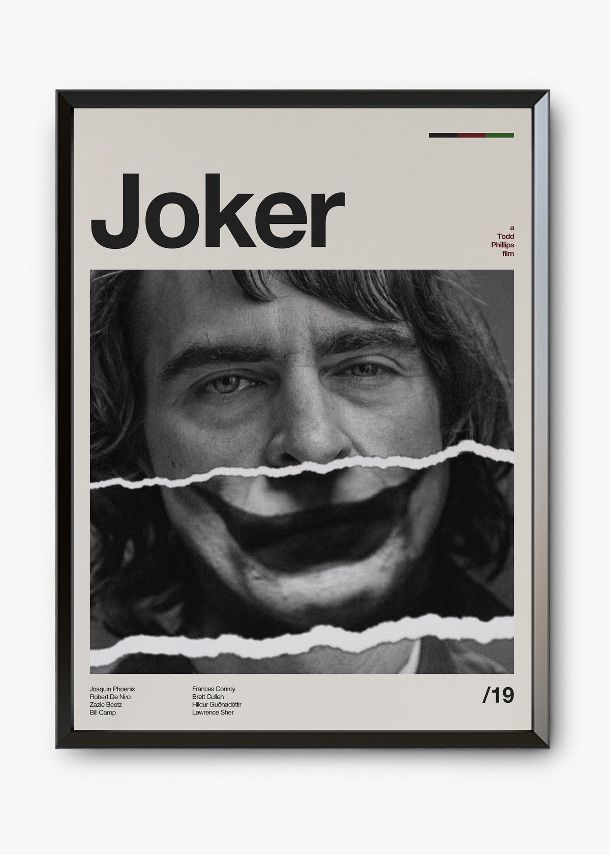 Quadro decorativo Coringa Joker — arte de cinema para parede | Cübe Quadros