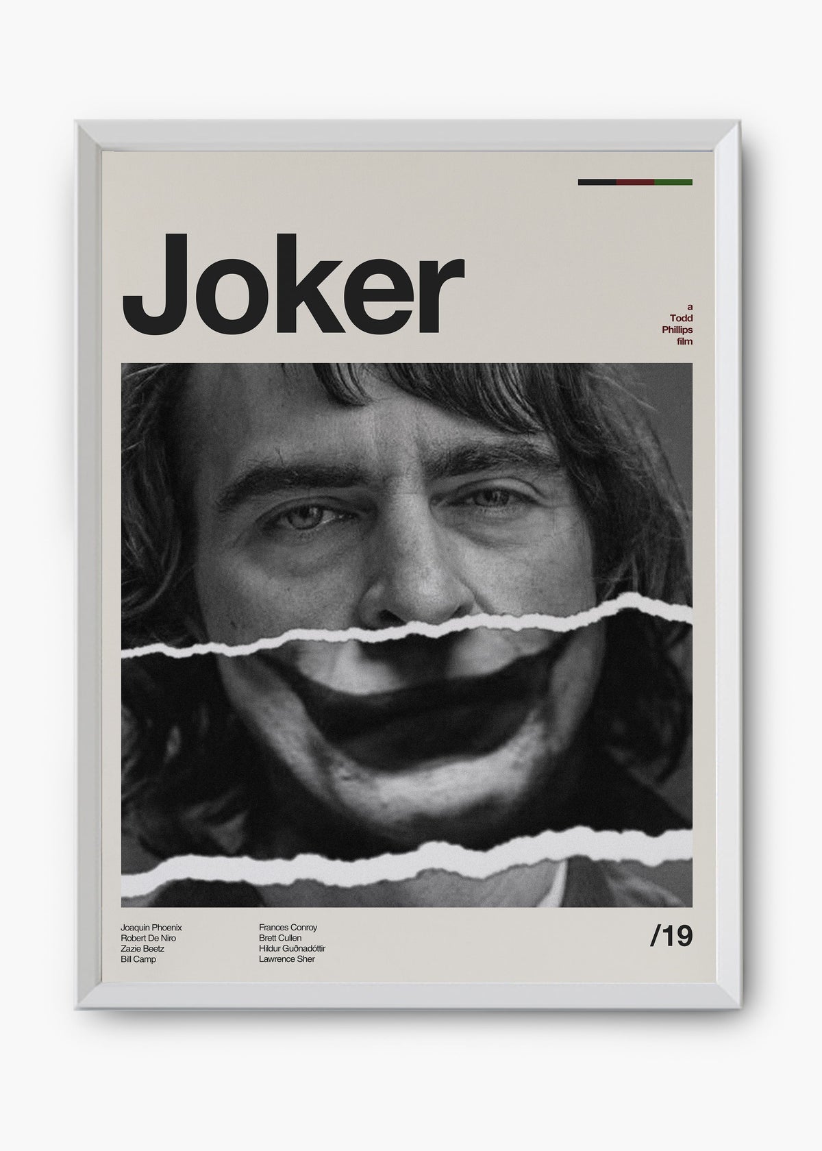 Quadro decorativo Coringa Joker — arte de cinema para parede | Cübe Quadros