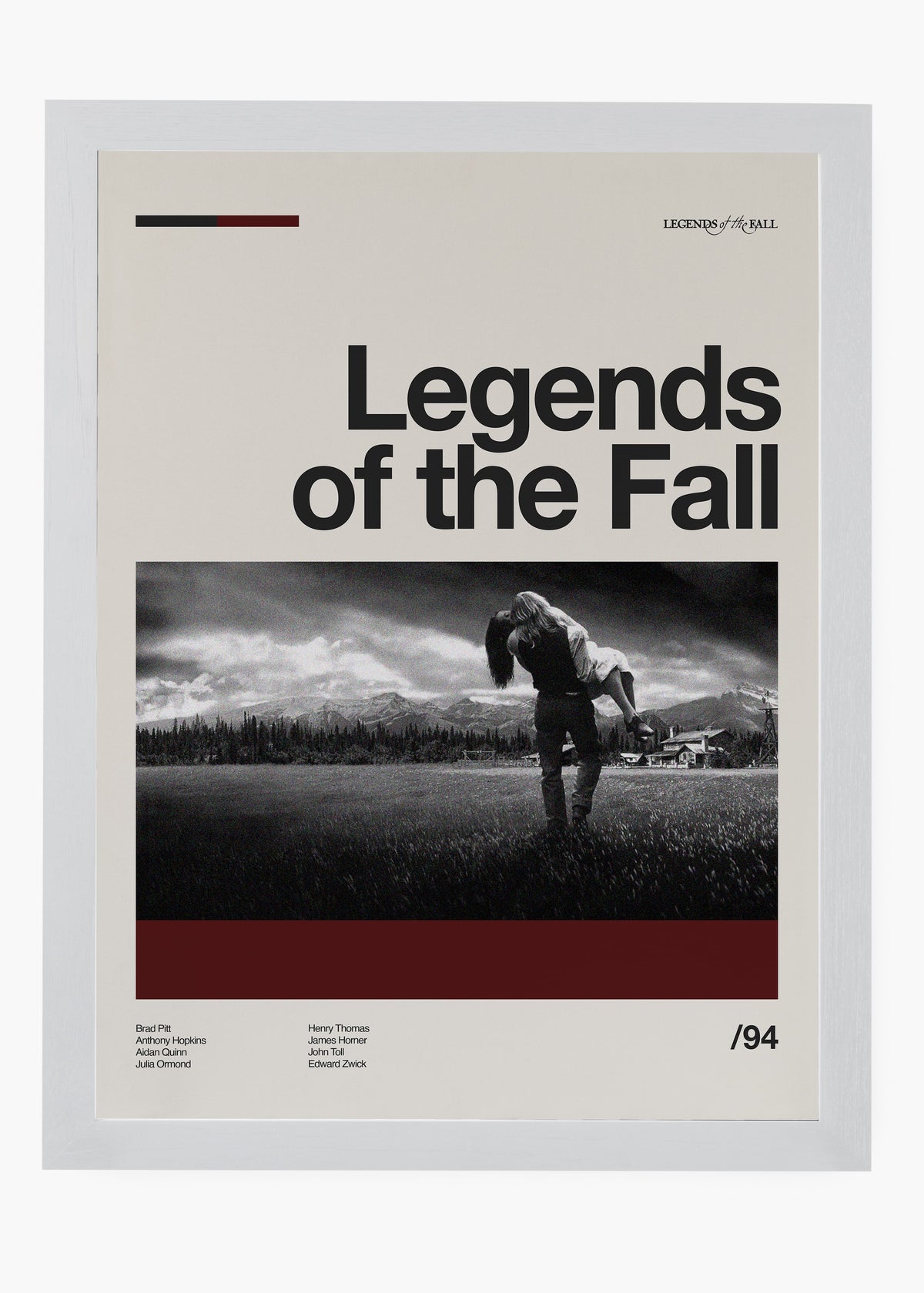 Quadro decorativo Legends of the Fall — arte de cinema para parede | Cübe Quadros