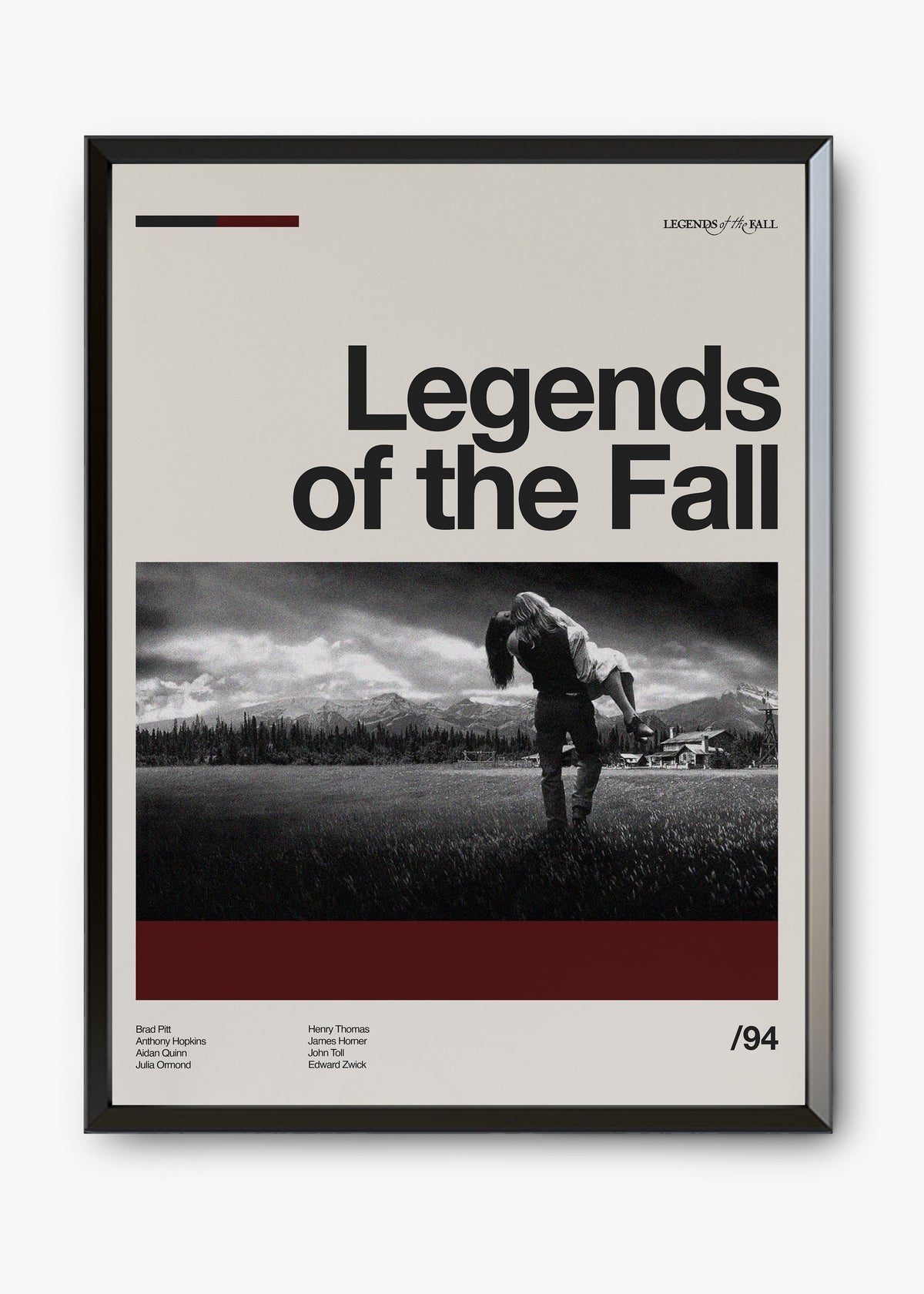 Quadro decorativo Legends of the Fall — arte de cinema para parede | Cübe Quadros