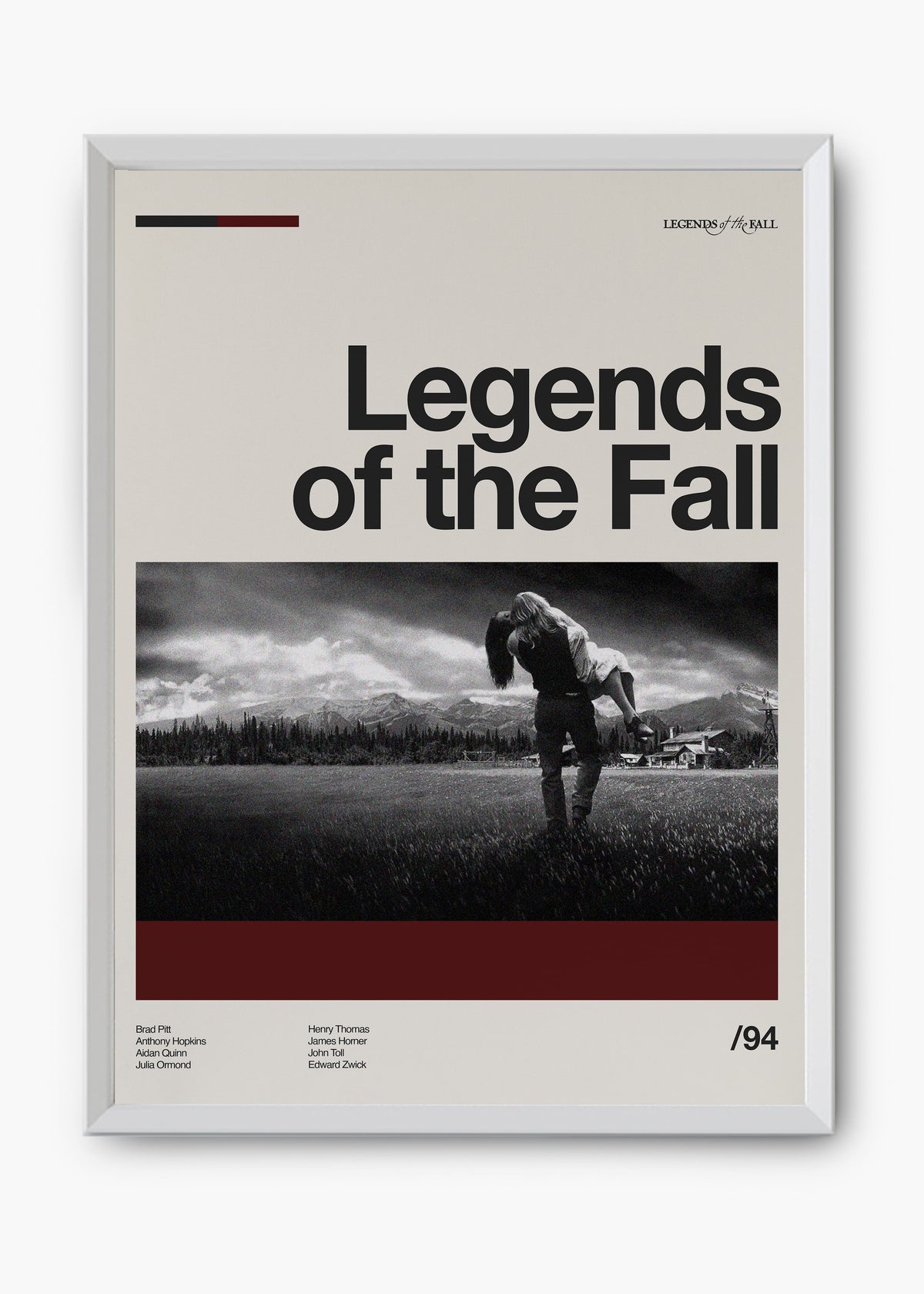Quadro decorativo Legends of the Fall — arte de cinema para parede | Cübe Quadros