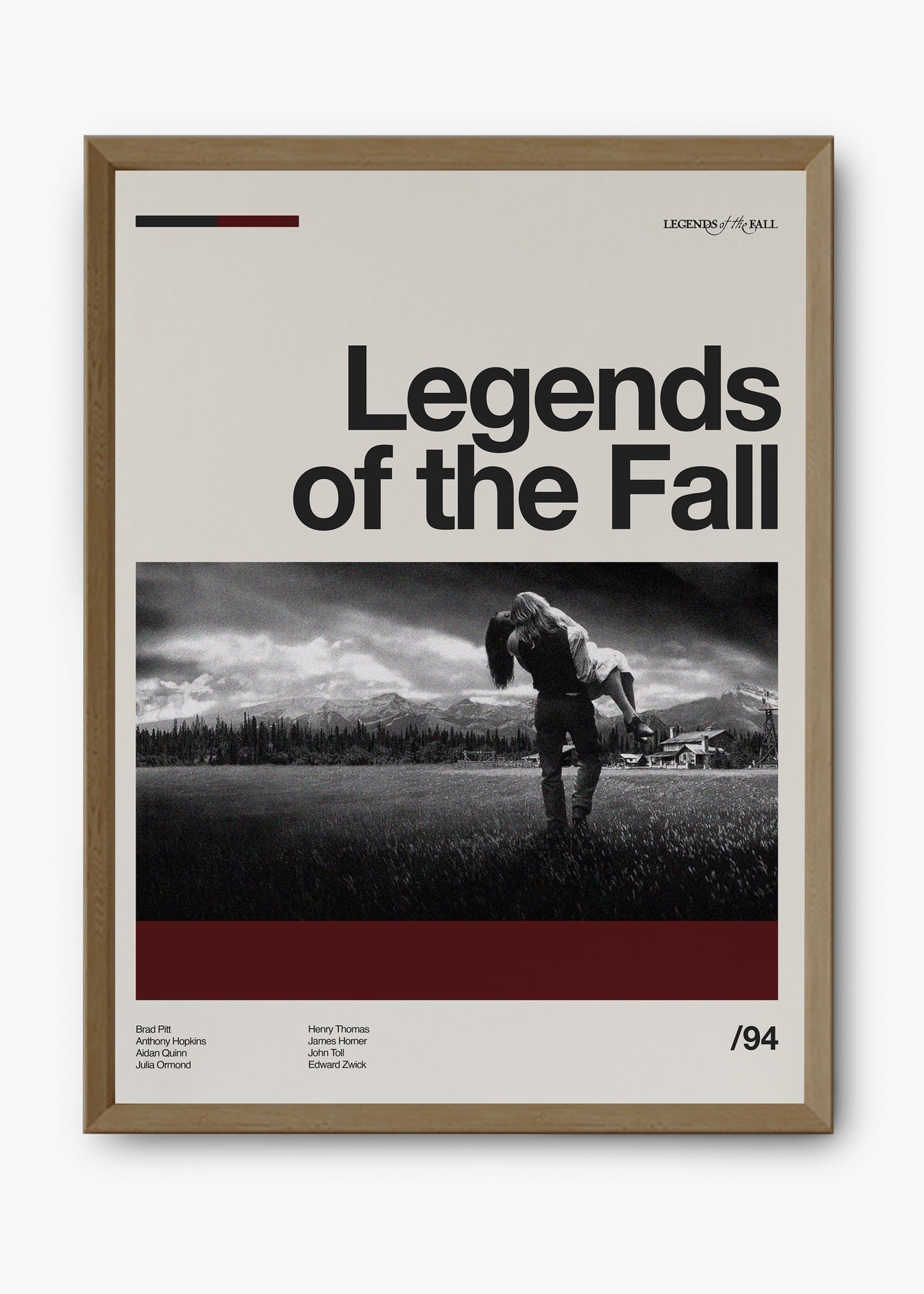Quadro decorativo Legends of the Fall — arte de cinema para parede | Cübe Quadros