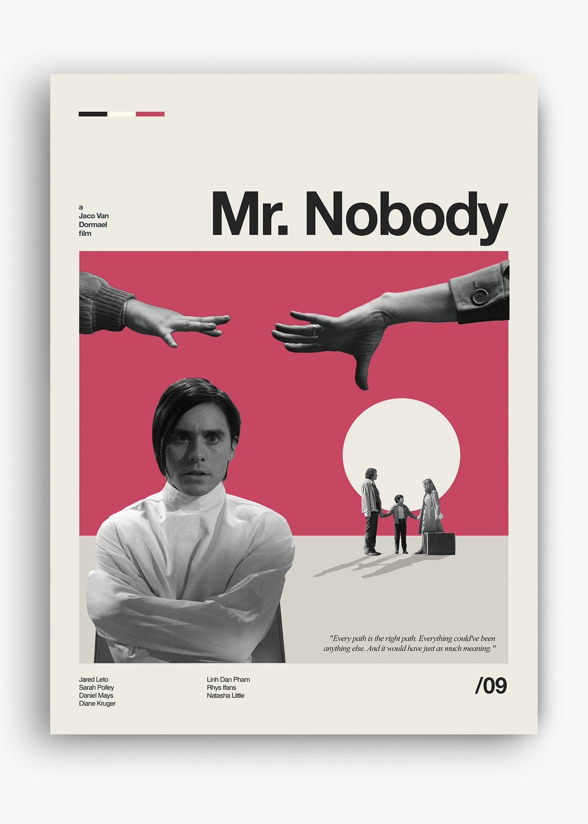 Quadro decorativo Mr. Nobody — arte de cinema para parede | Cübe Quadros