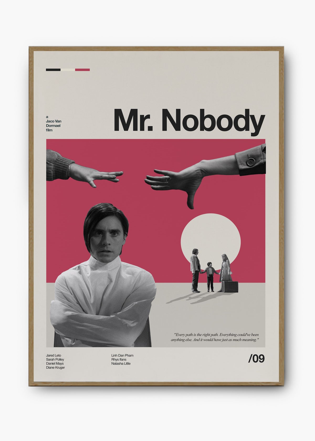 Quadro decorativo Mr. Nobody — arte de cinema para parede | Cübe Quadros