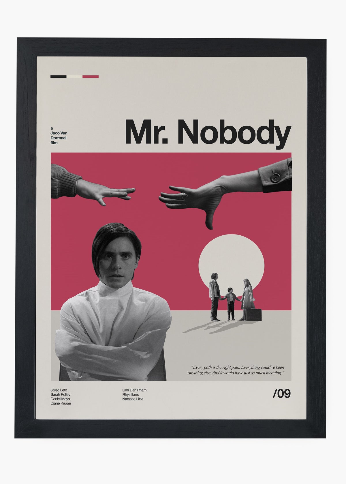 Quadro decorativo Mr. Nobody — arte de cinema para parede | Cübe Quadros