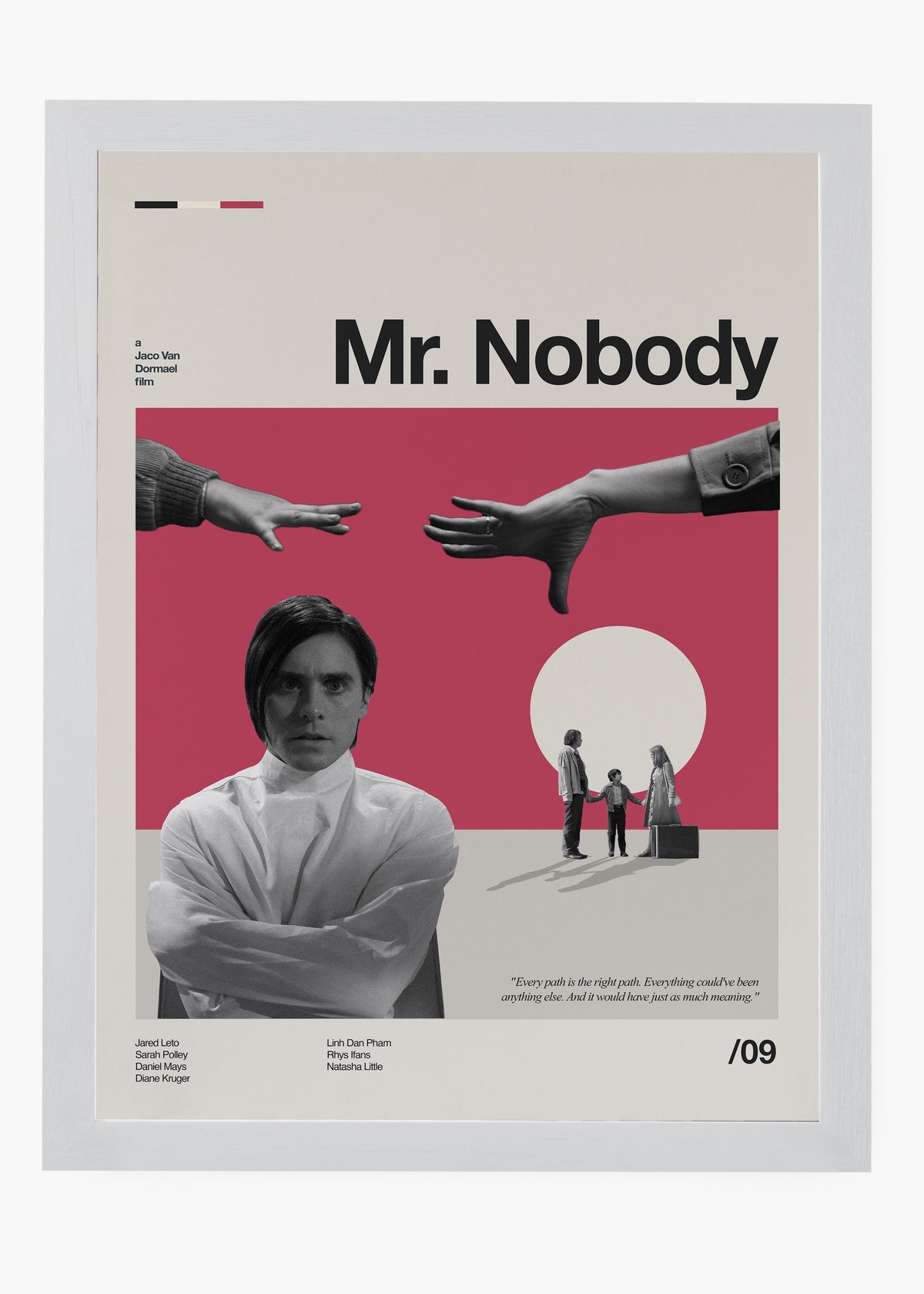 Quadro decorativo Mr. Nobody — arte de cinema para parede | Cübe Quadros