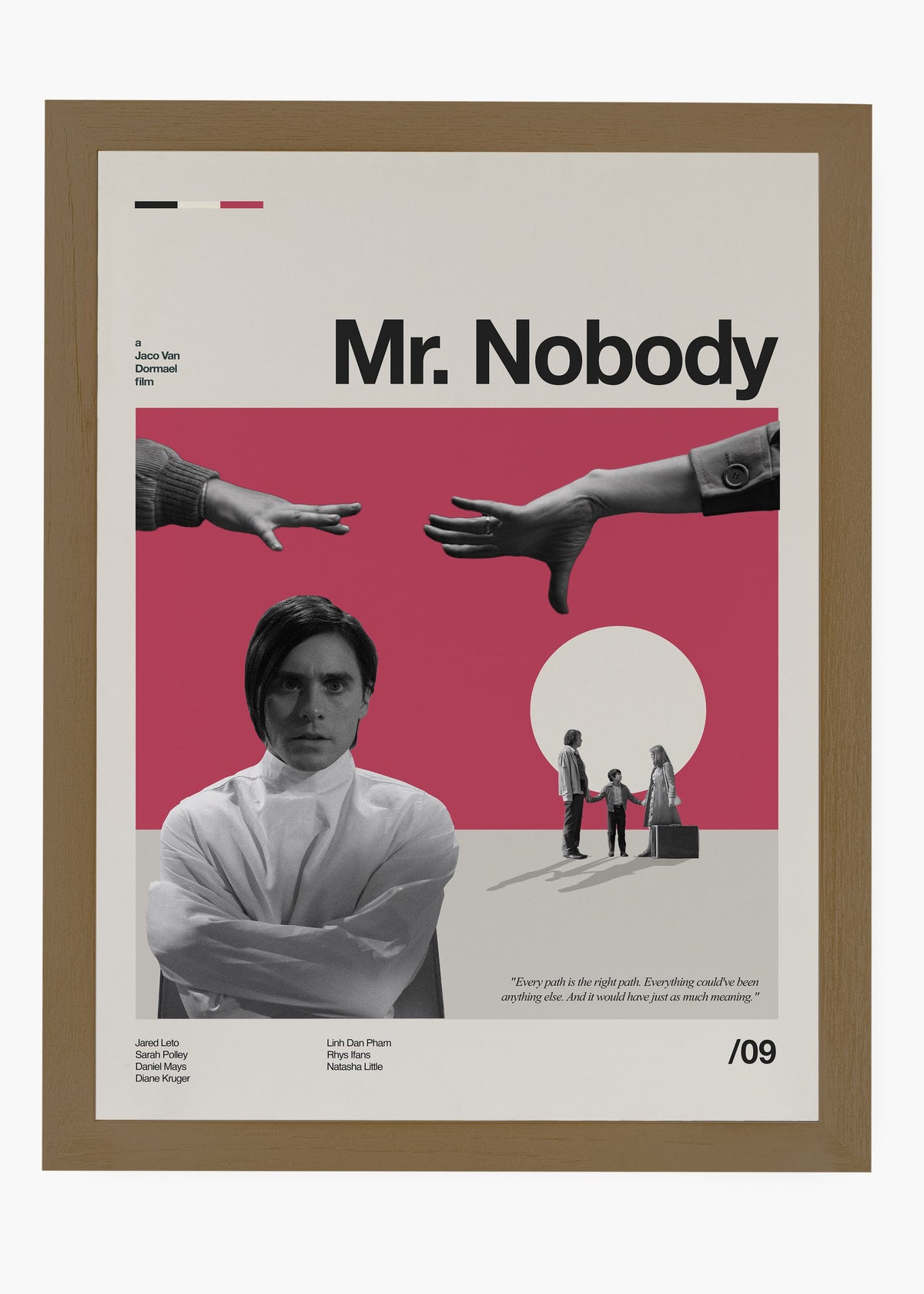 Quadro decorativo Mr. Nobody — arte de cinema para parede | Cübe Quadros