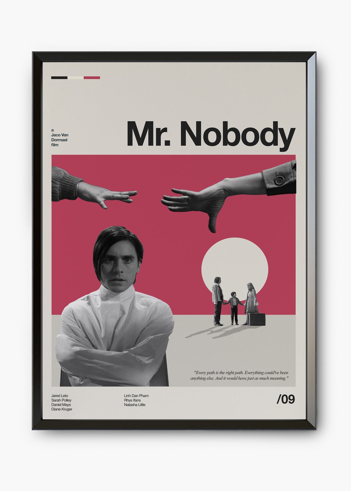 Quadro decorativo Mr. Nobody — arte de cinema para parede | Cübe Quadros