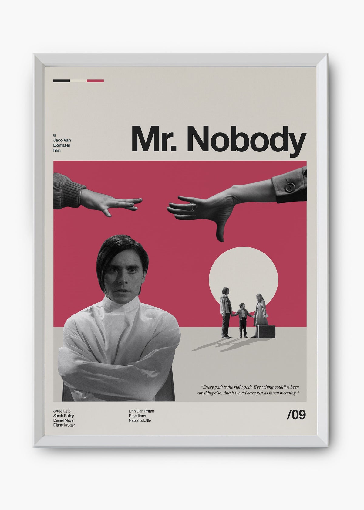 Quadro decorativo Mr. Nobody — arte de cinema para parede | Cübe Quadros