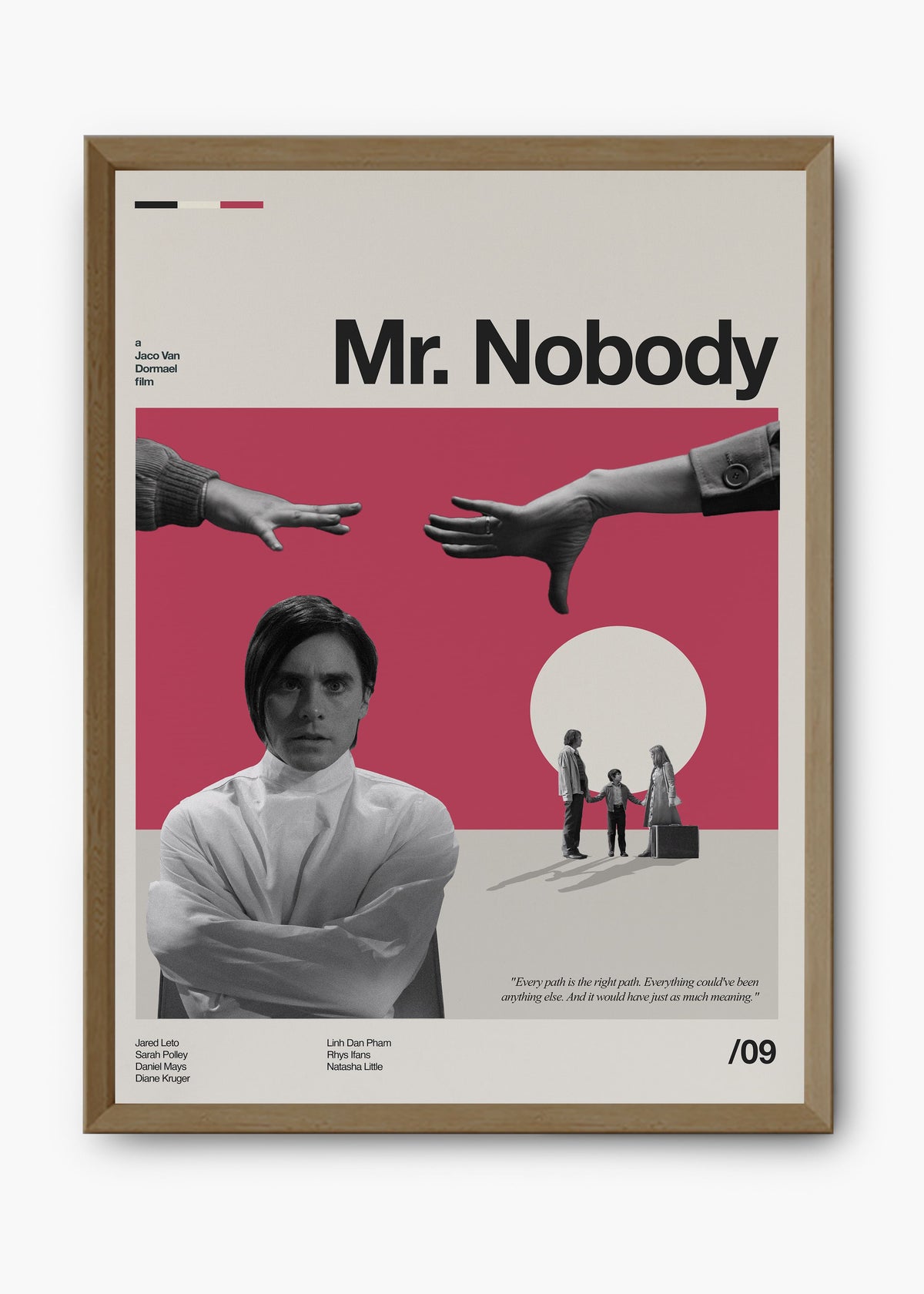 Quadro decorativo Mr. Nobody — arte de cinema para parede | Cübe Quadros