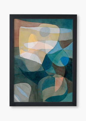 Quadro Abstrato Verde Amarelo I