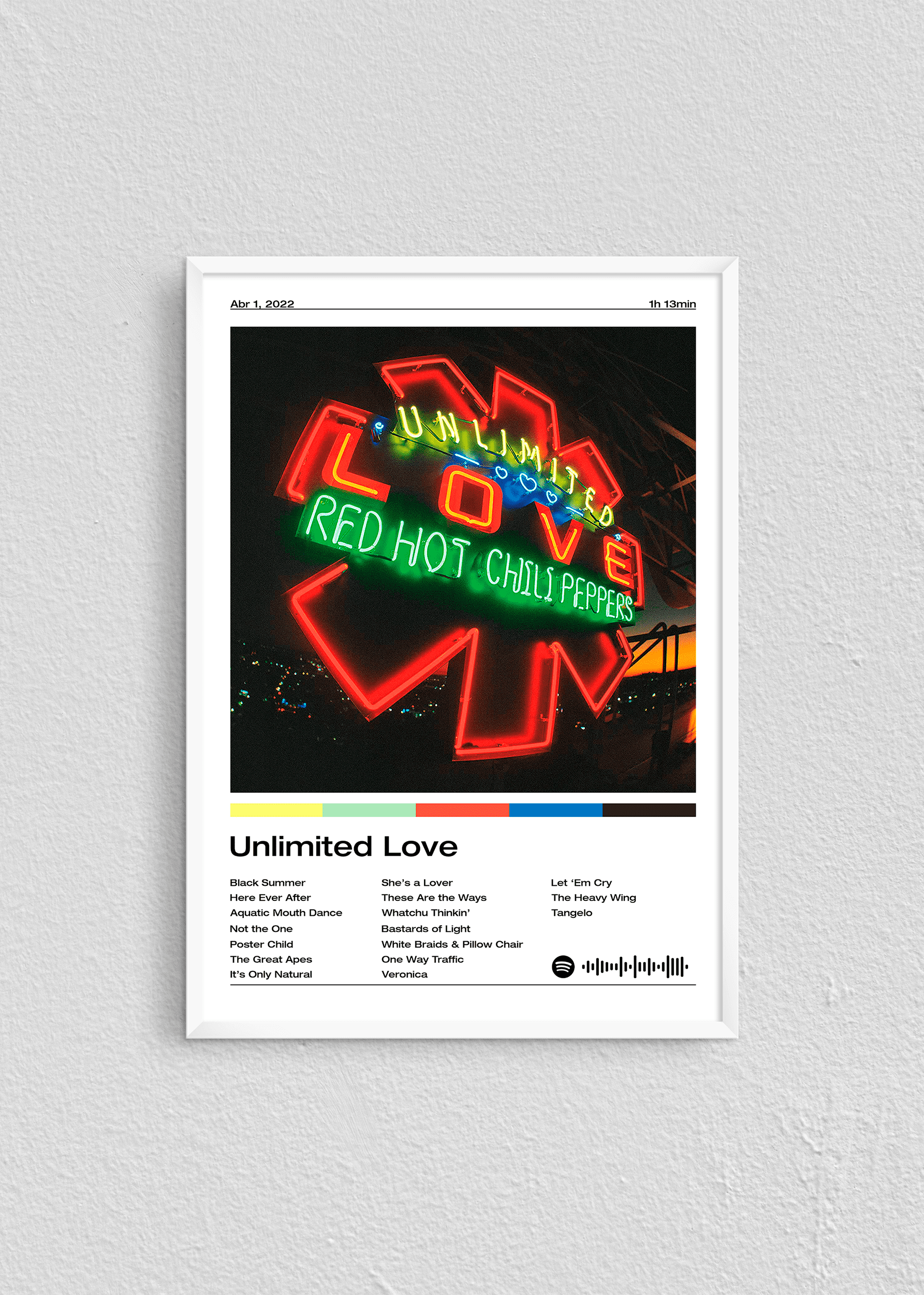 Quadro Red Hot Chilli Pepers Unlimited Love