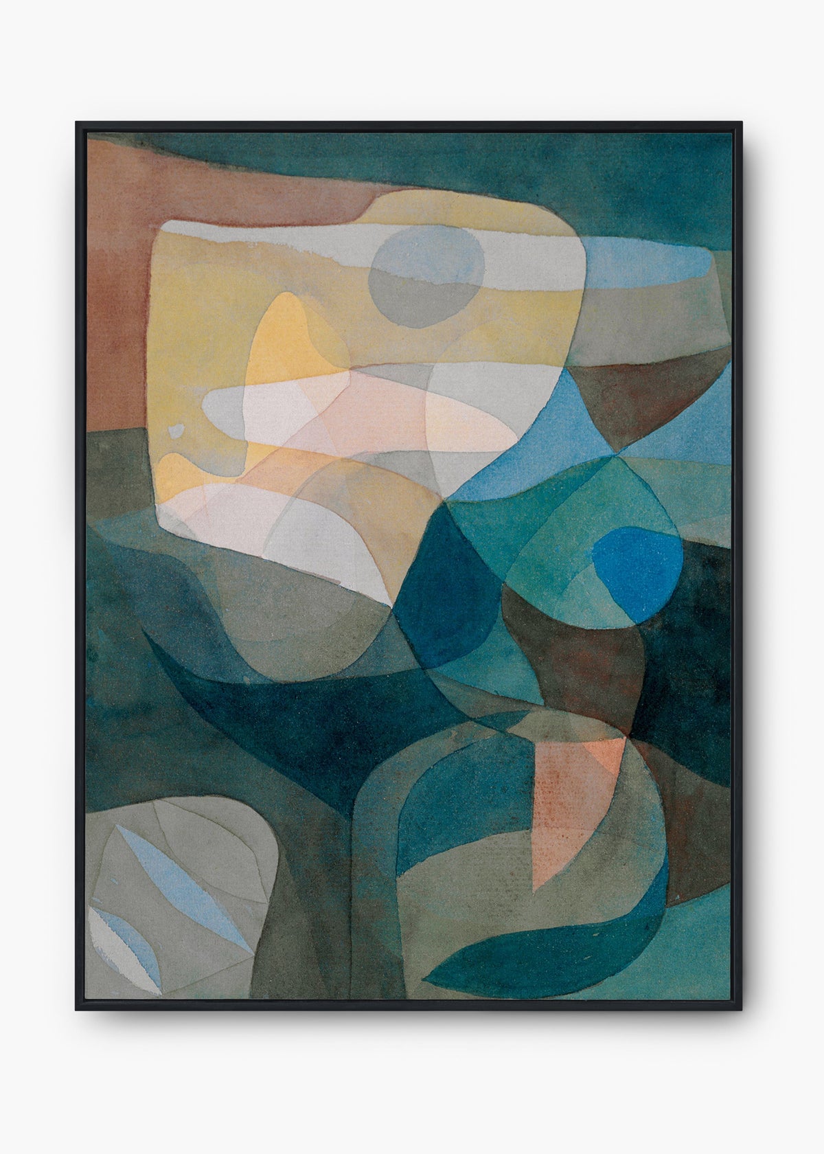 Quadro Abstrato Verde Amarelo I