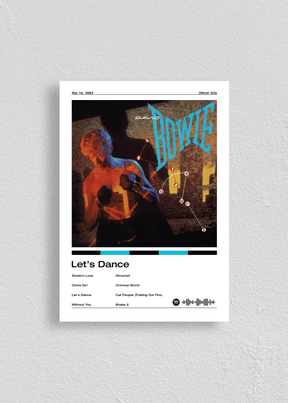 Quadro David Bowie Let's Dance