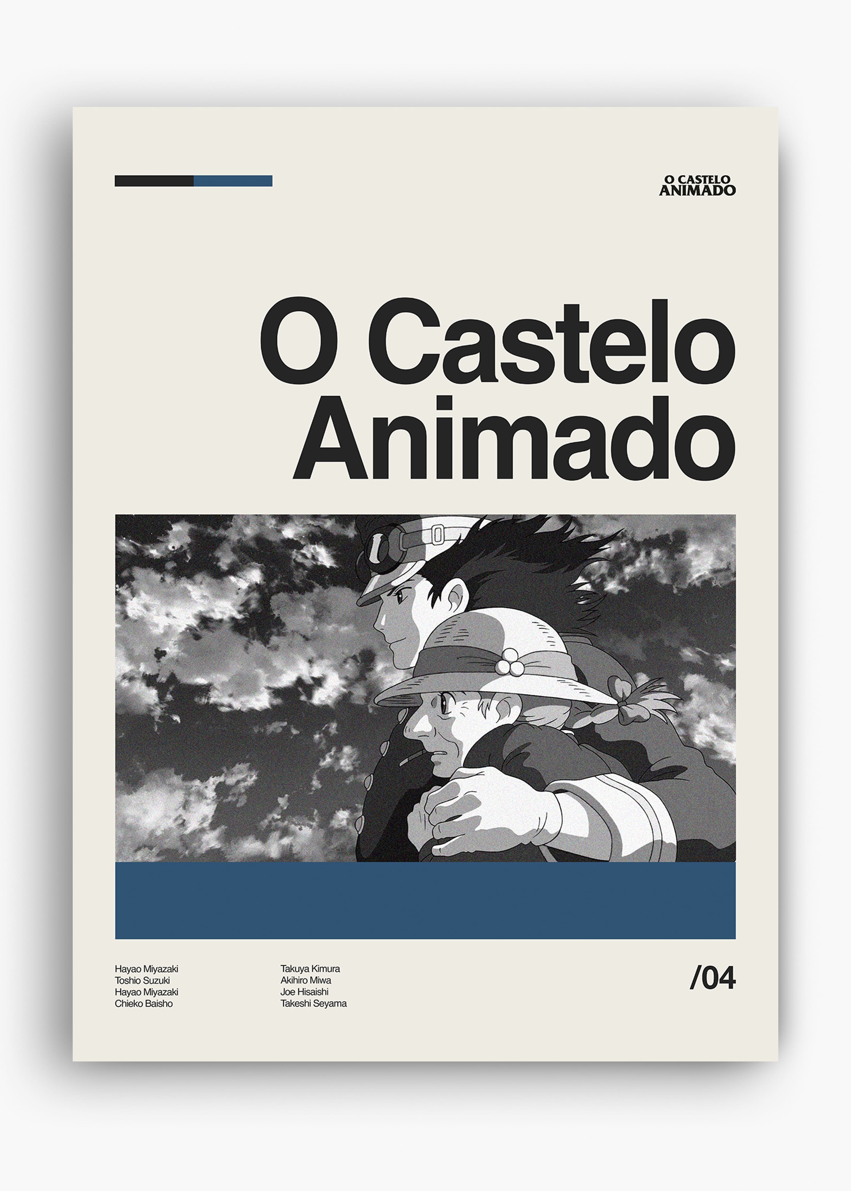 Quadro decorativo Castelo Animado — arte de cinema animado para parede | Cübe Quadros