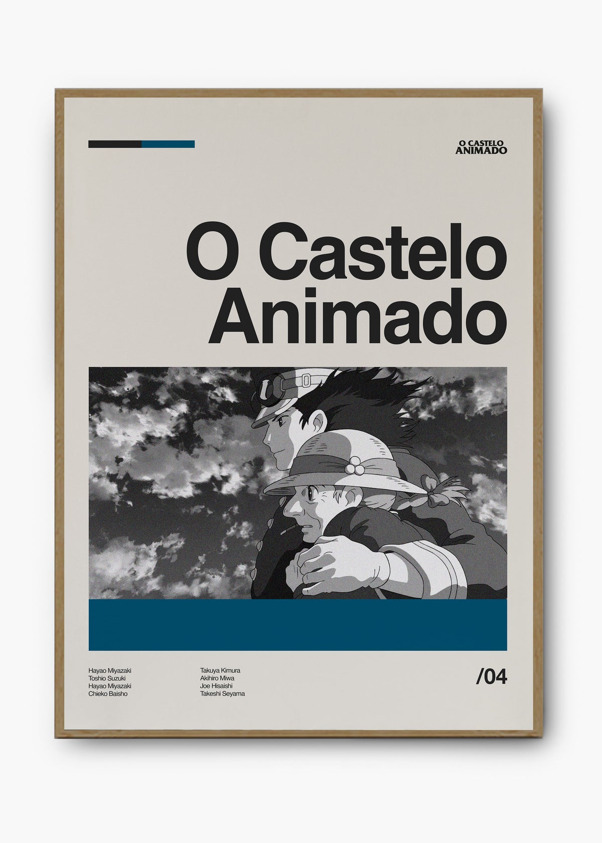 Quadro decorativo Castelo Animado — arte de cinema animado para parede | Cübe Quadros