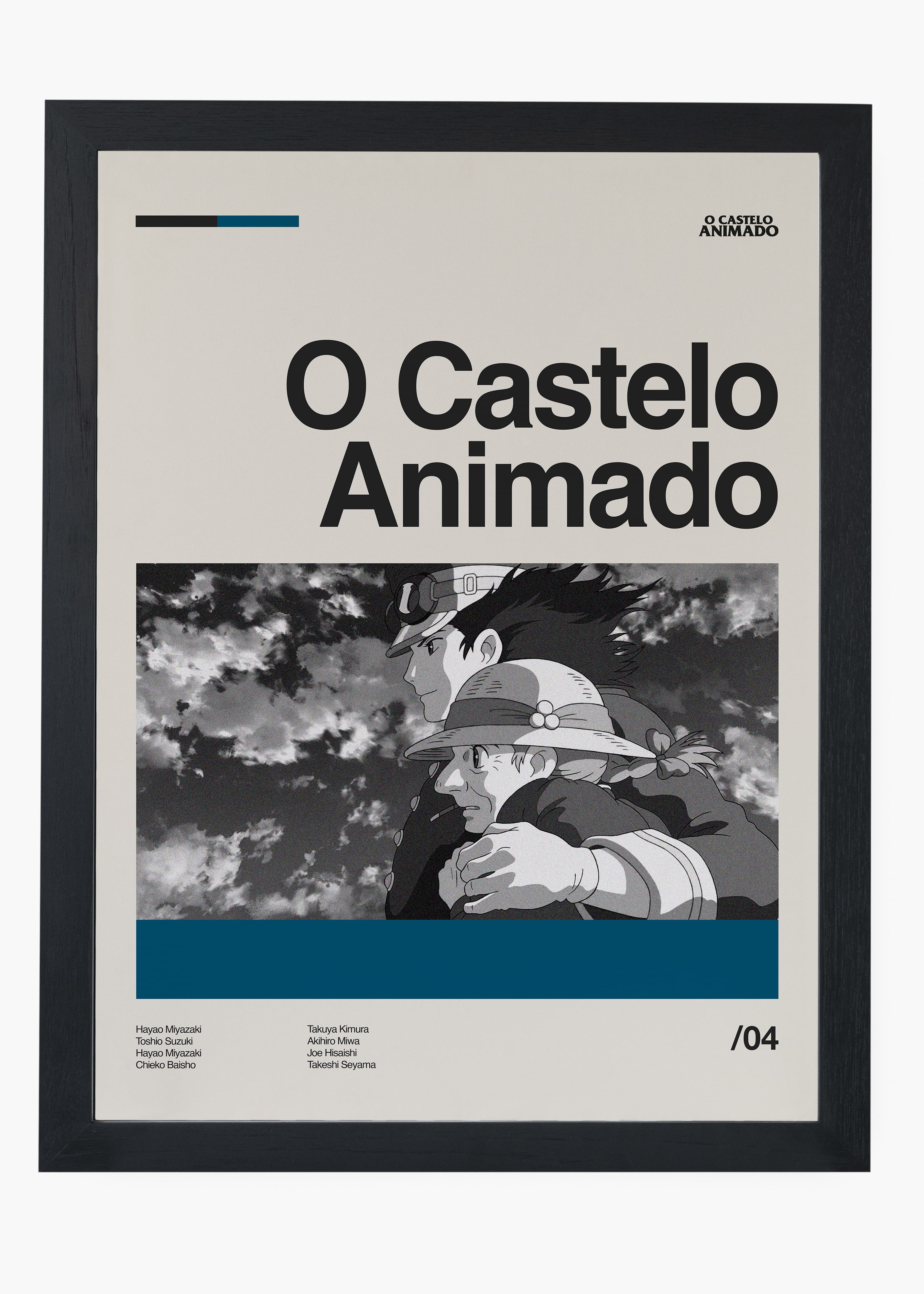 Quadro decorativo Castelo Animado — arte de cinema animado para parede | Cübe Quadros