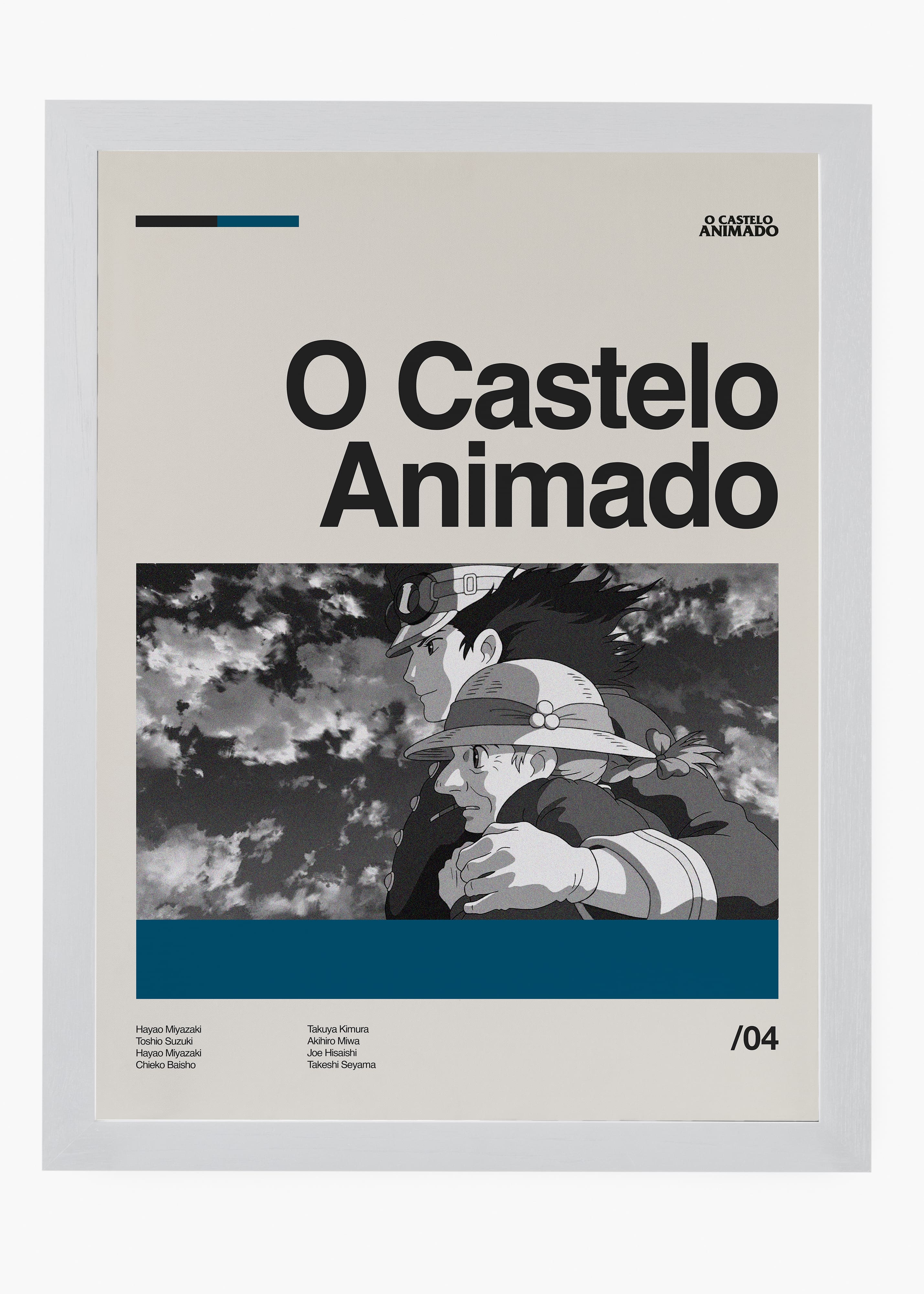 Quadro decorativo Castelo Animado — arte de cinema animado para parede | Cübe Quadros