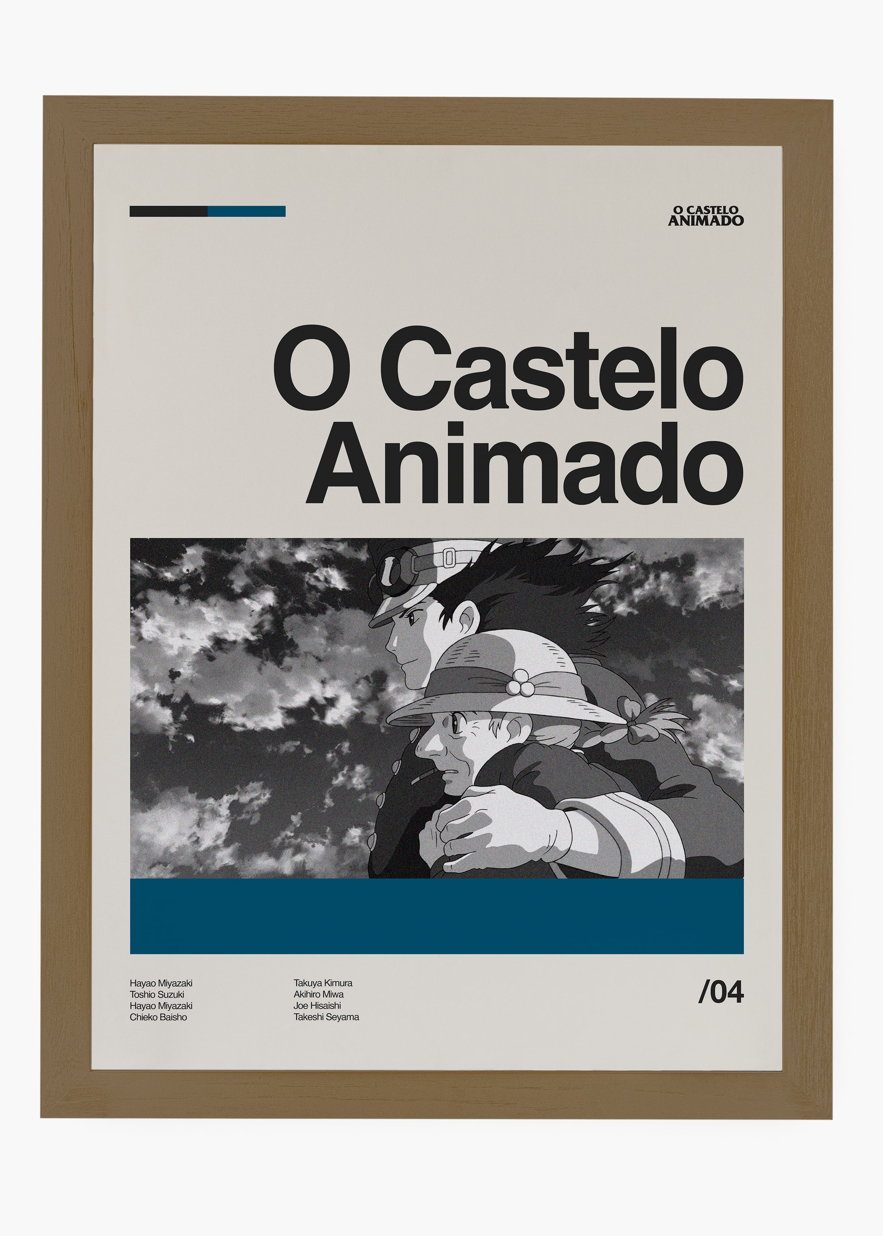 Quadro decorativo Castelo Animado — arte de cinema animado para parede | Cübe Quadros