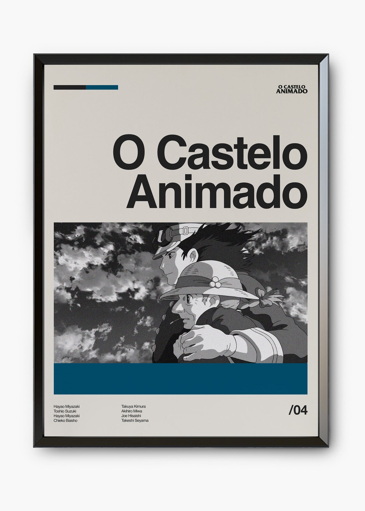 Quadro decorativo Castelo Animado — arte de cinema animado para parede | Cübe Quadros