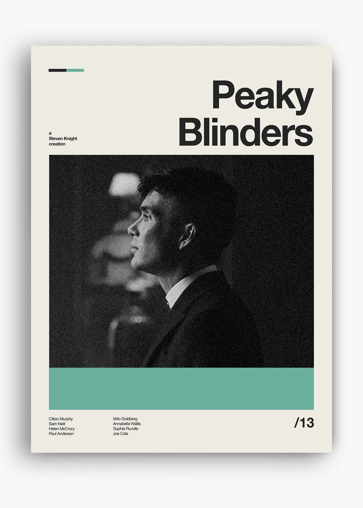 Quadro decorativo Peaky Blinders — arte de série para parede | Cübe Quadros