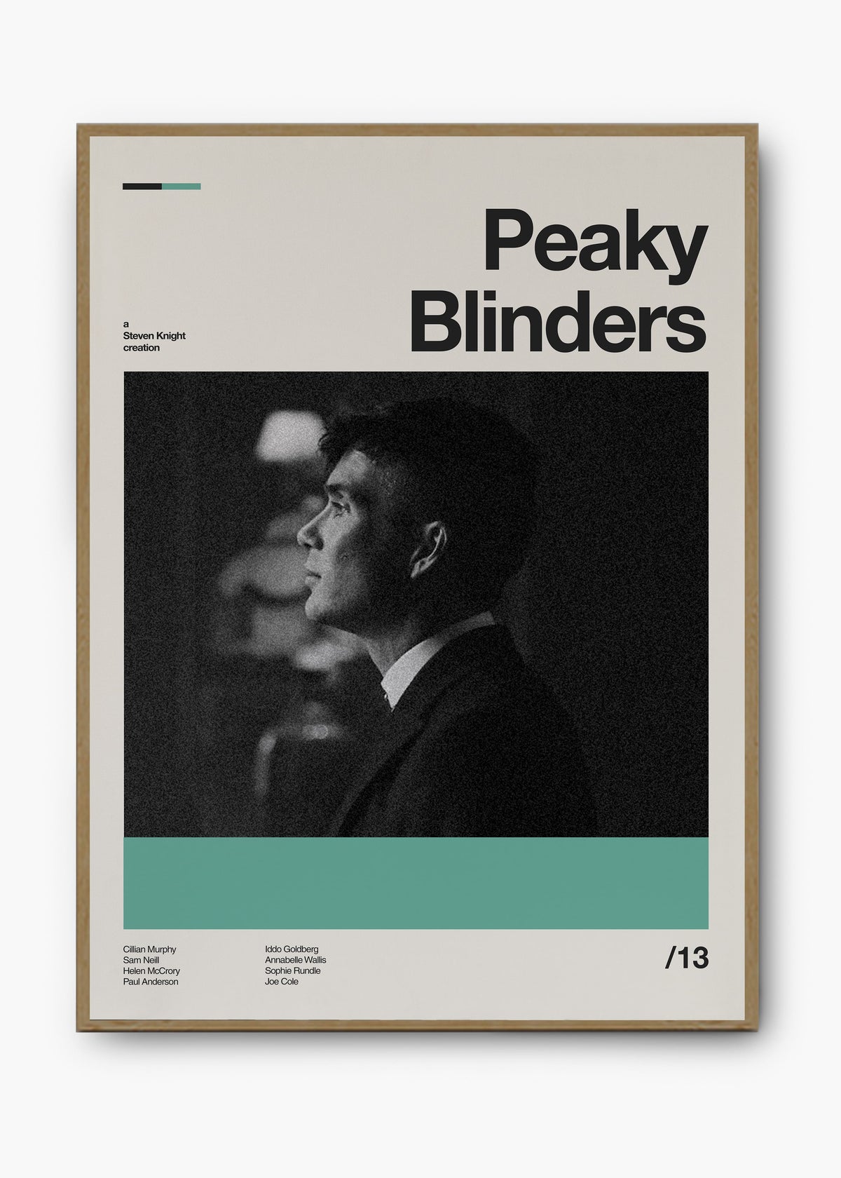 Quadro decorativo Peaky Blinders — arte de série para parede | Cübe Quadros